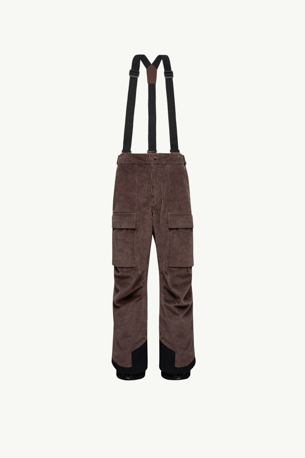 Padded Corduroy Ski Bib Men Brown Moncler 2
