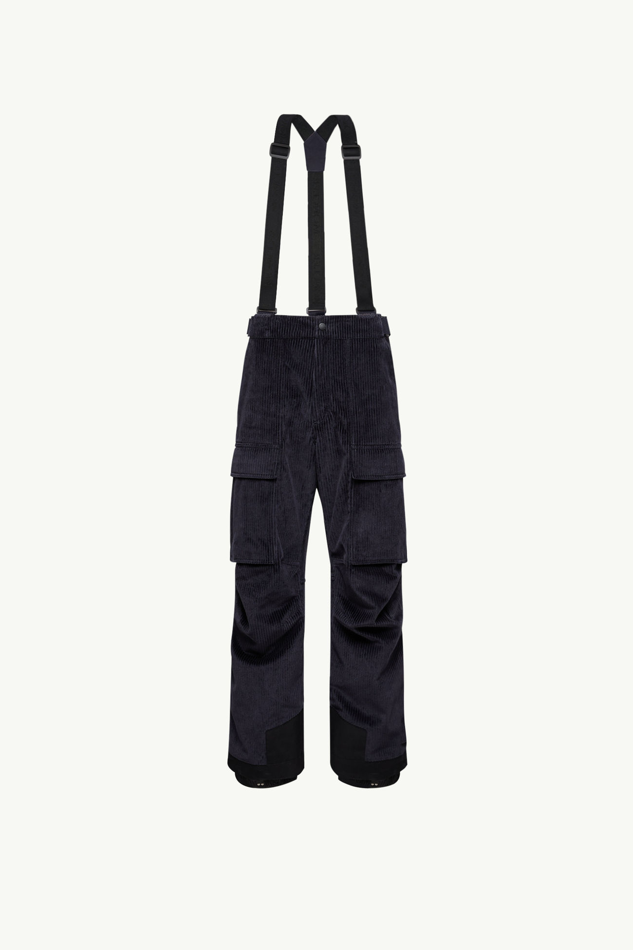 Salopette da sci imbottita in velluto a costine Uomo Blu Navy Moncler 2