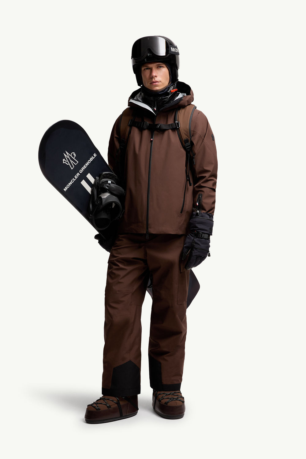 Pantalones de esquí de GORE-TEX Hombre Marrón Moncler 0