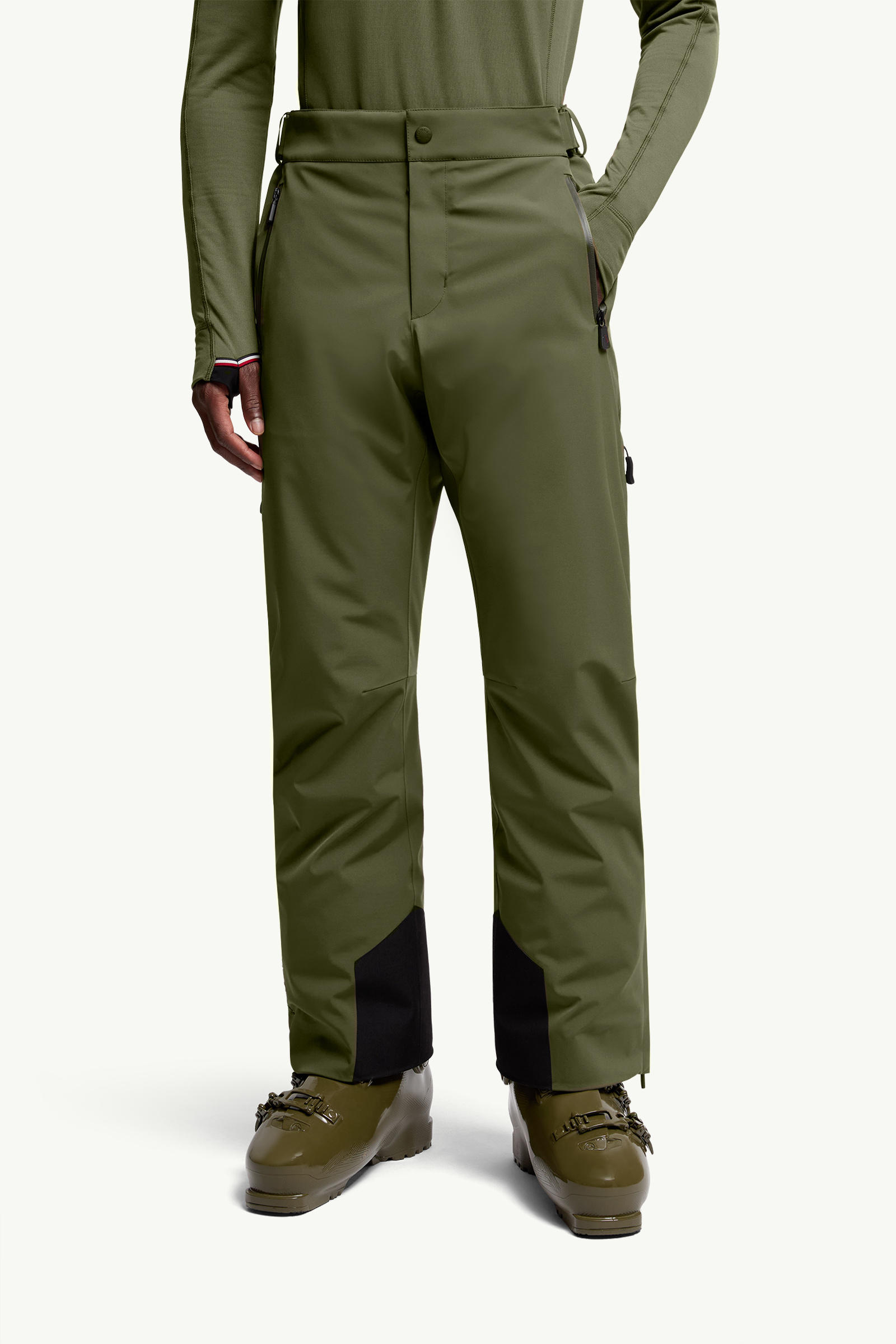 Wattierte Skihose Herren Olivgrün Moncler 3