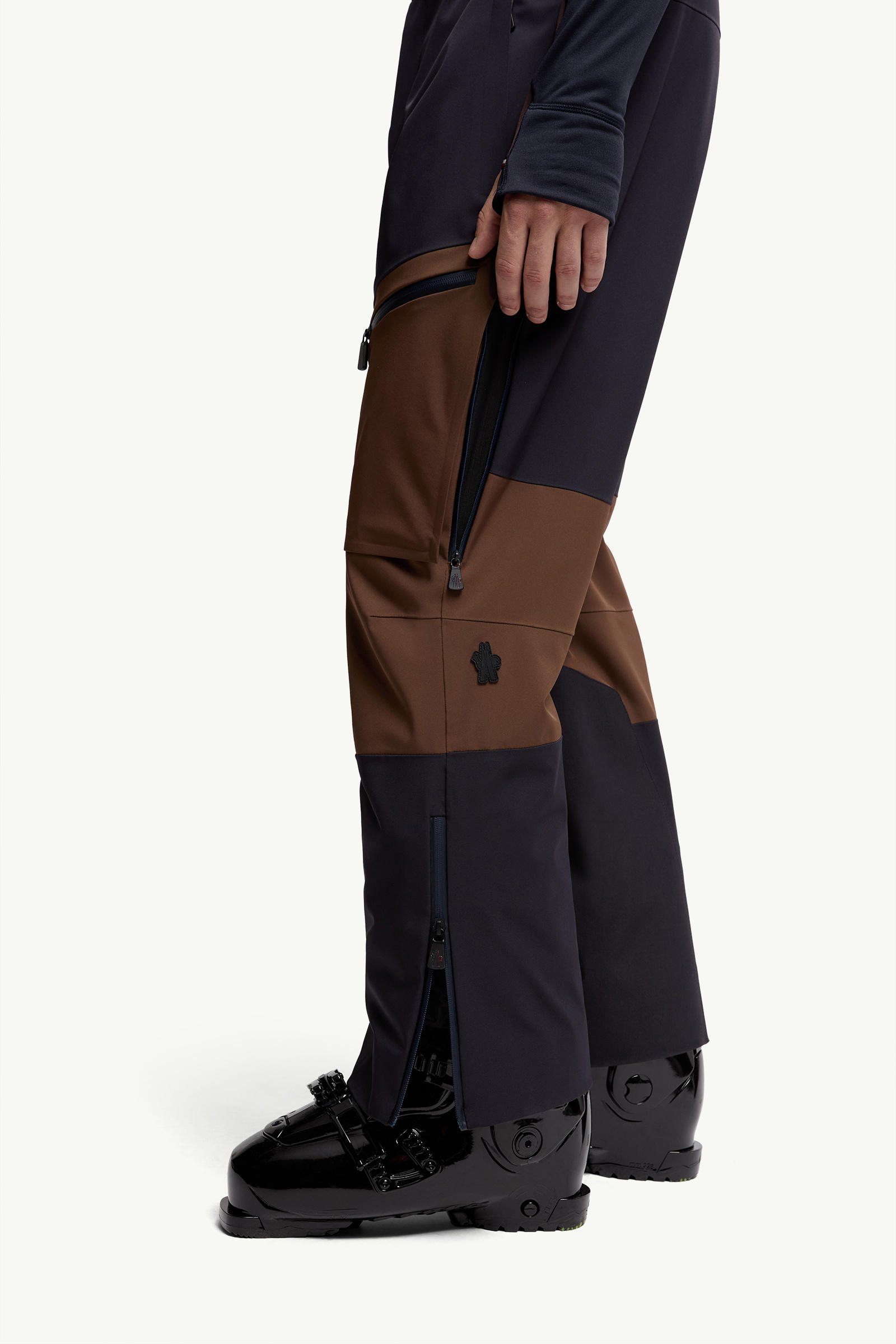 Padded Ski Trousers Men Blue & Brown Moncler 1