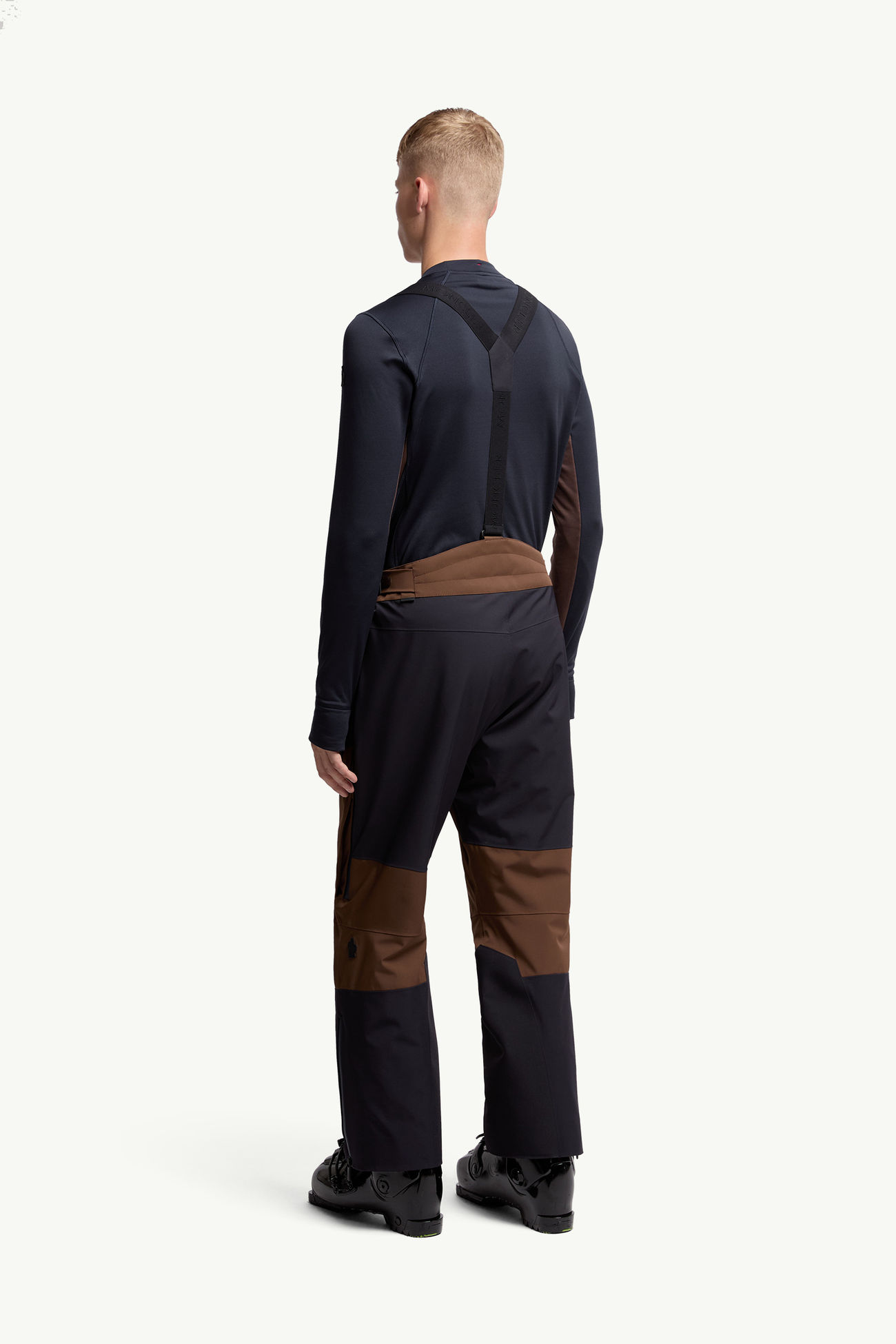 Pantaloni da sci imbottiti Uomo Blu & Marrone Moncler 4