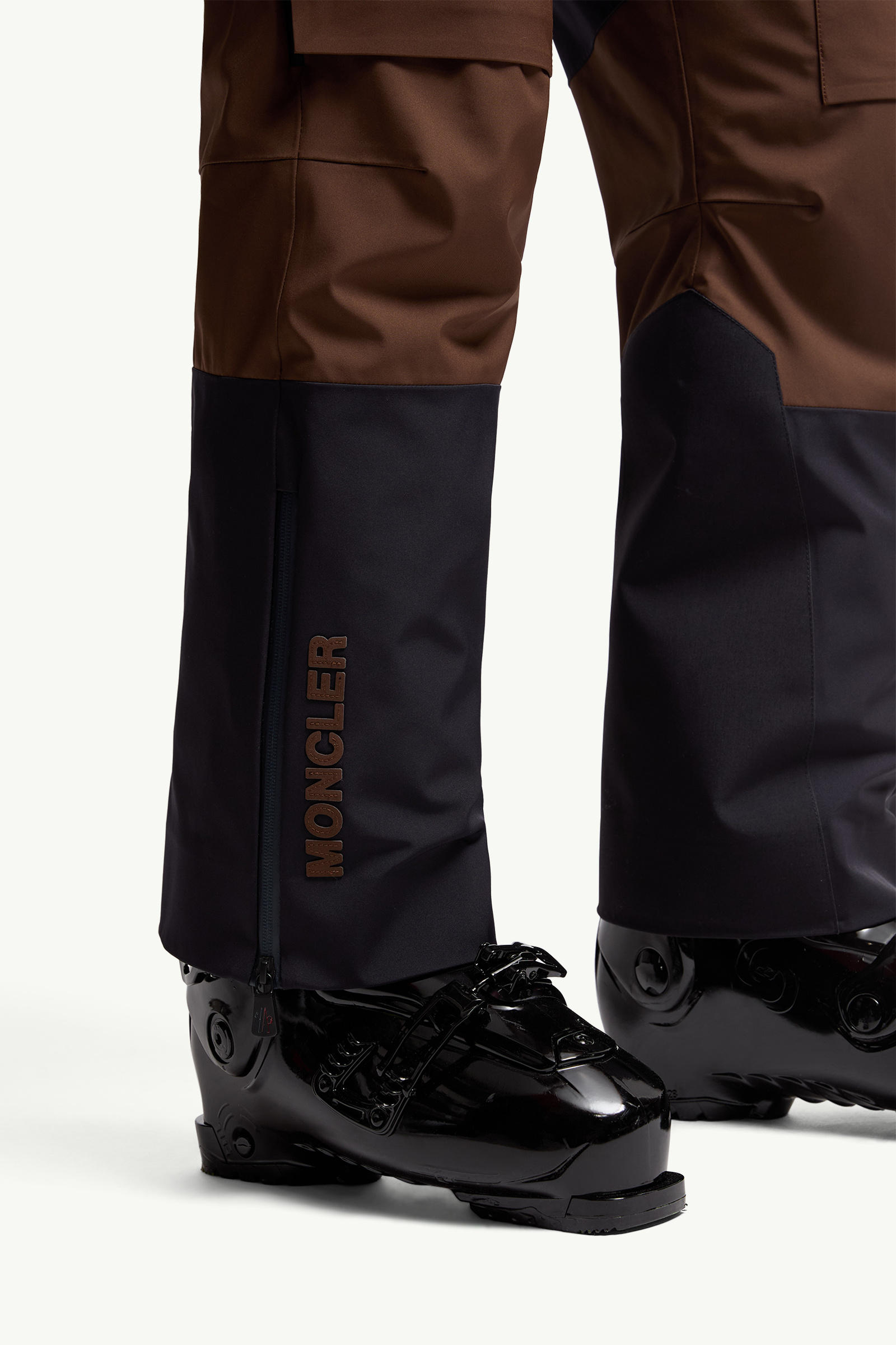 Padded Ski Pants Men Blue & Brown Moncler 6