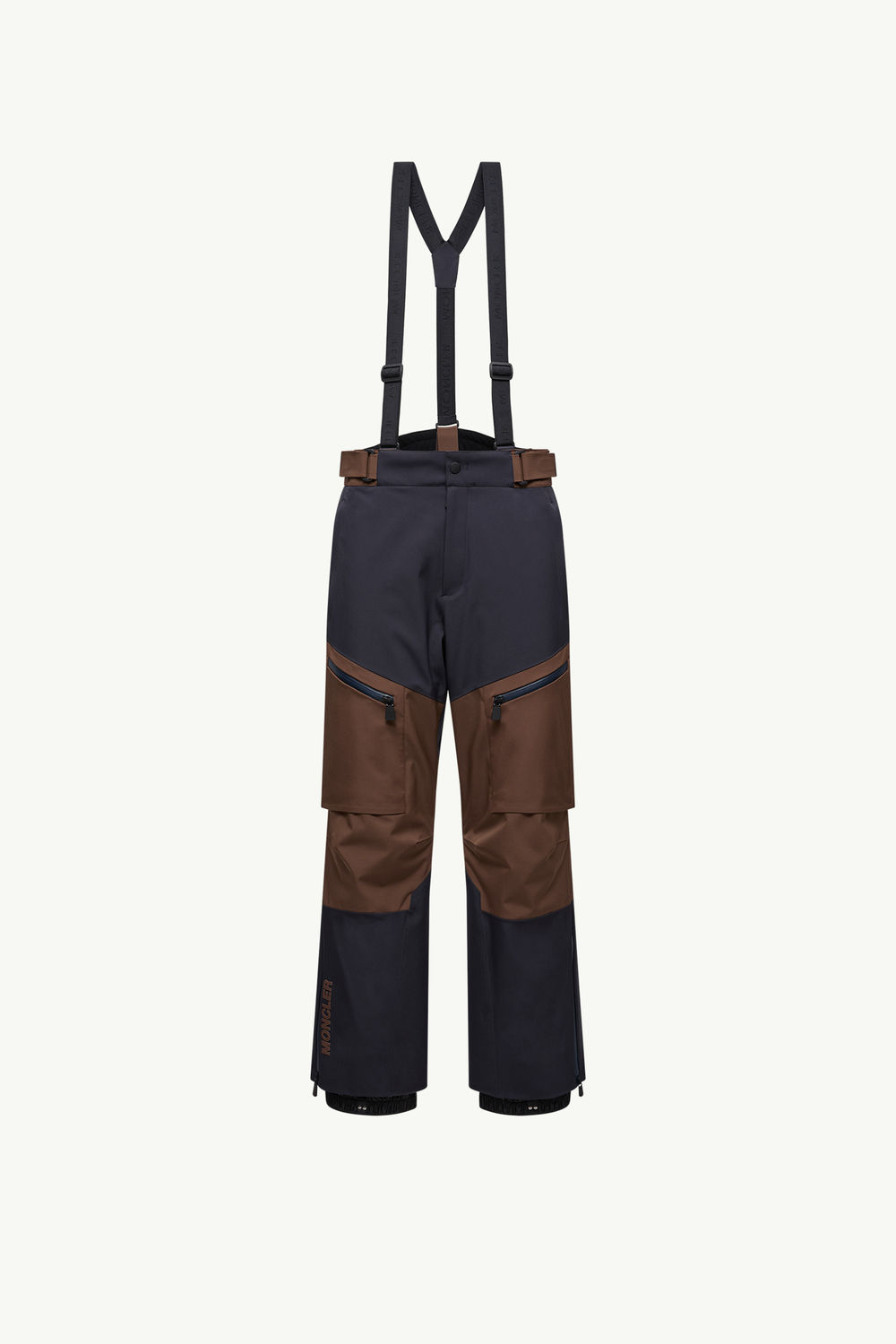 Padded Ski Trousers Men Blue & Brown Moncler 2