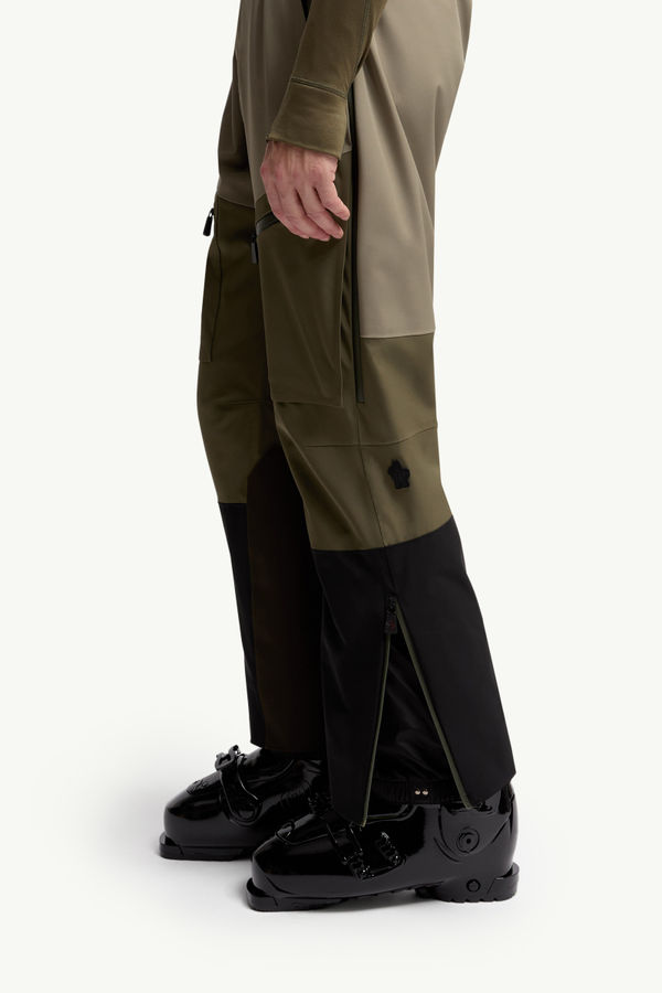 Padded Ski Trousers Men Green & Black Moncler 1