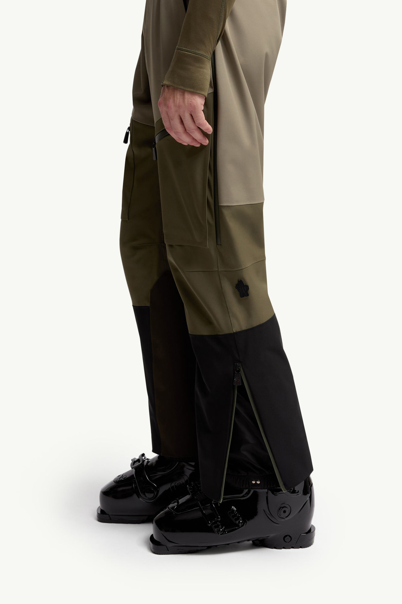 Wattierte Skihose Herren Grün & Schwarz Moncler 1