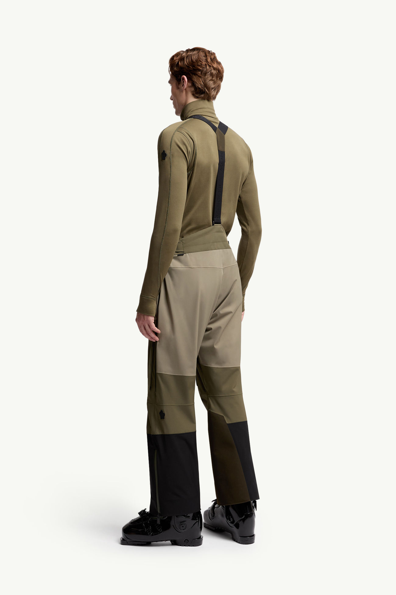 Wattierte Skihose Herren Grün & Schwarz Moncler 4