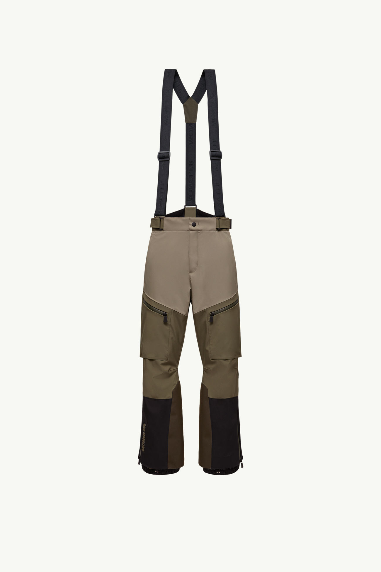 Pantaloni da sci imbottiti Uomo Verde & Nero Moncler 2