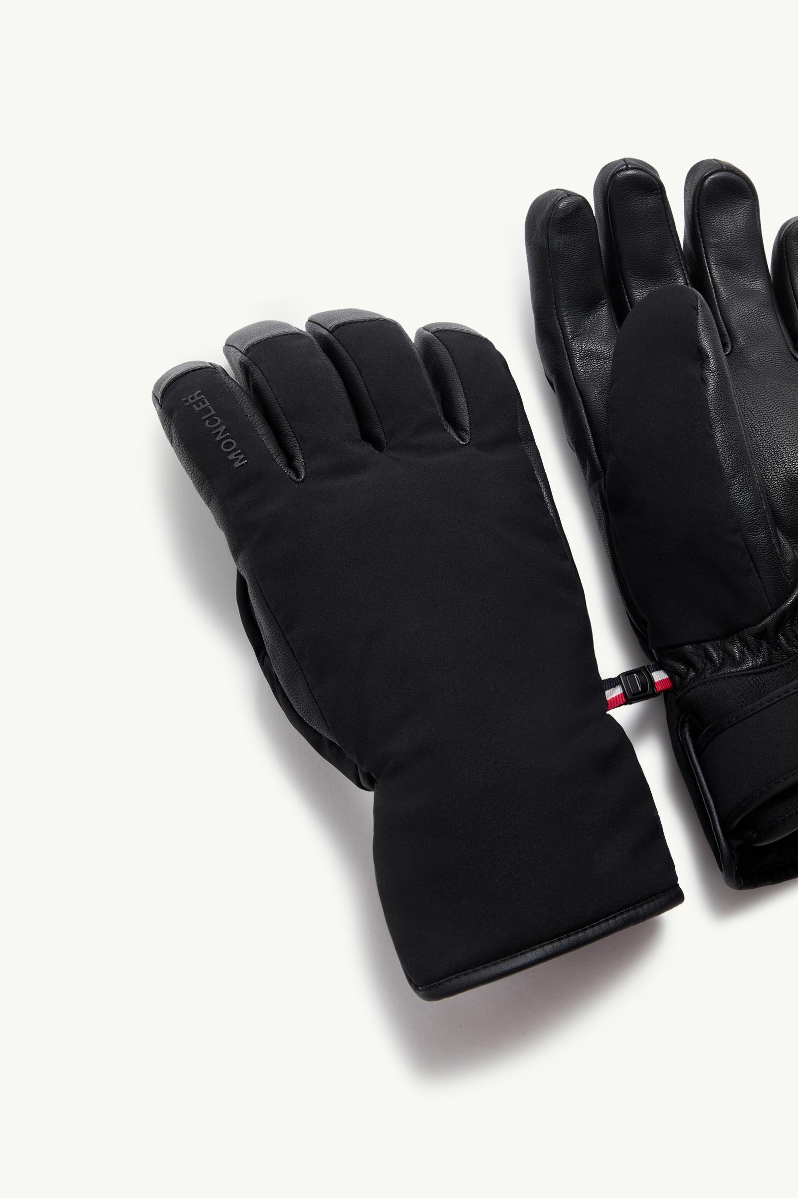 Black Padded Soft Shell Gloves - Scarves & Gloves for Men | Moncler US