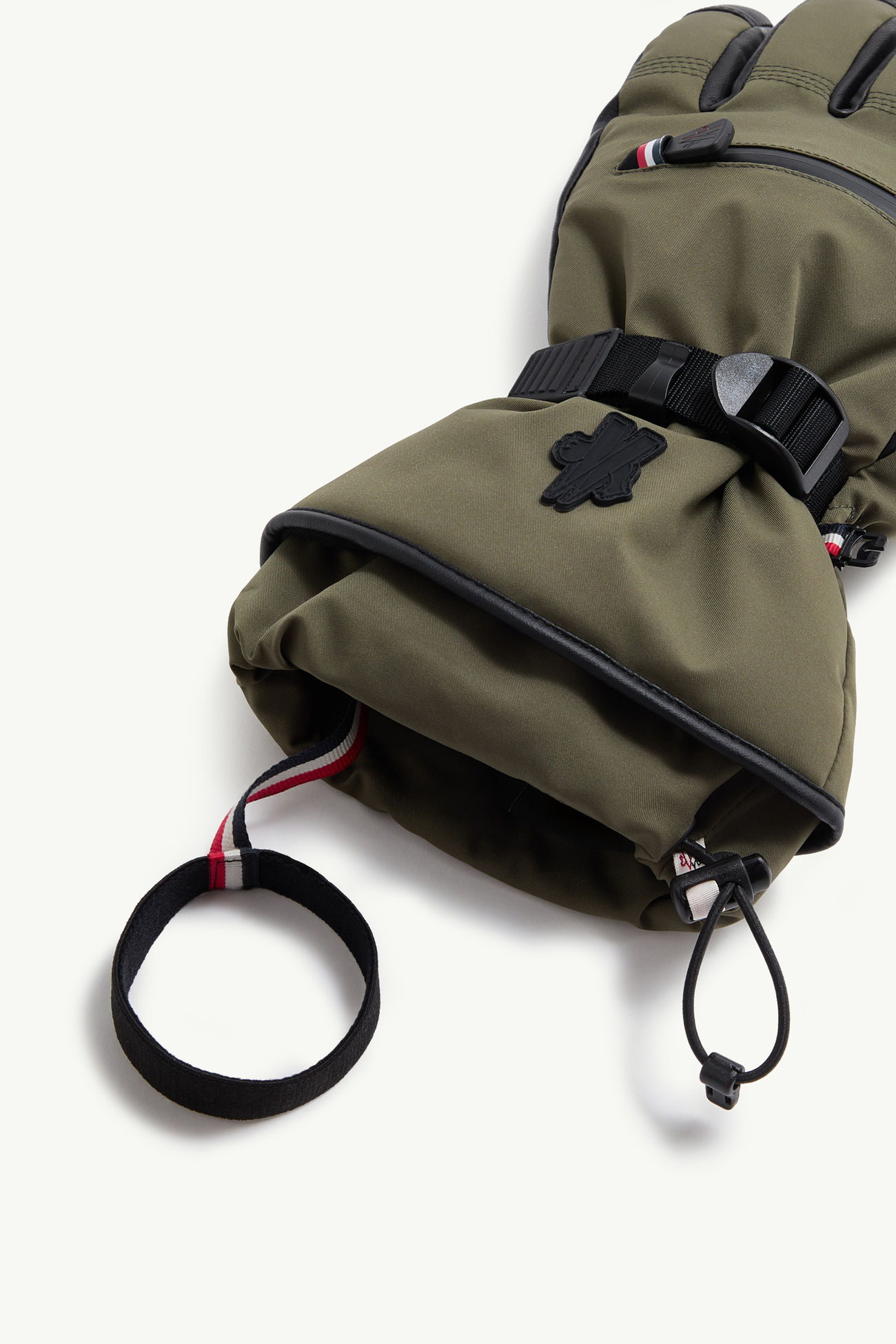 Gepolsterte Handschuhe Herren Olivgrün Moncler 3