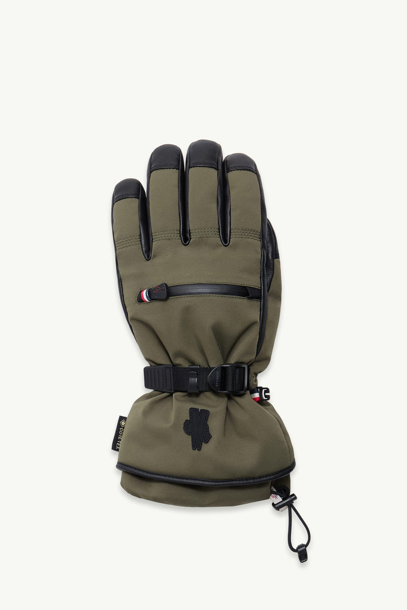 Gepolsterte Handschuhe Herren Olivgrün Moncler 0