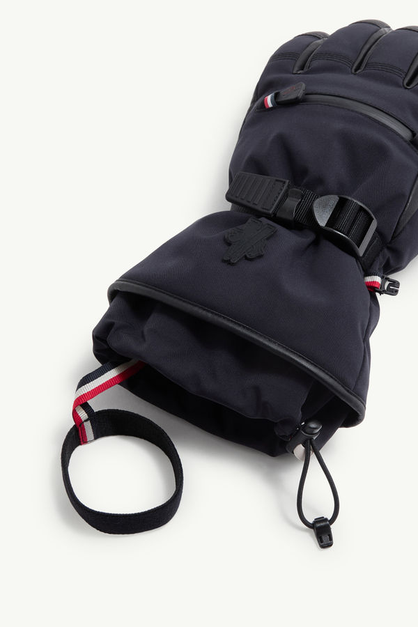 Padded Gloves Men Navy Blue Moncler 3