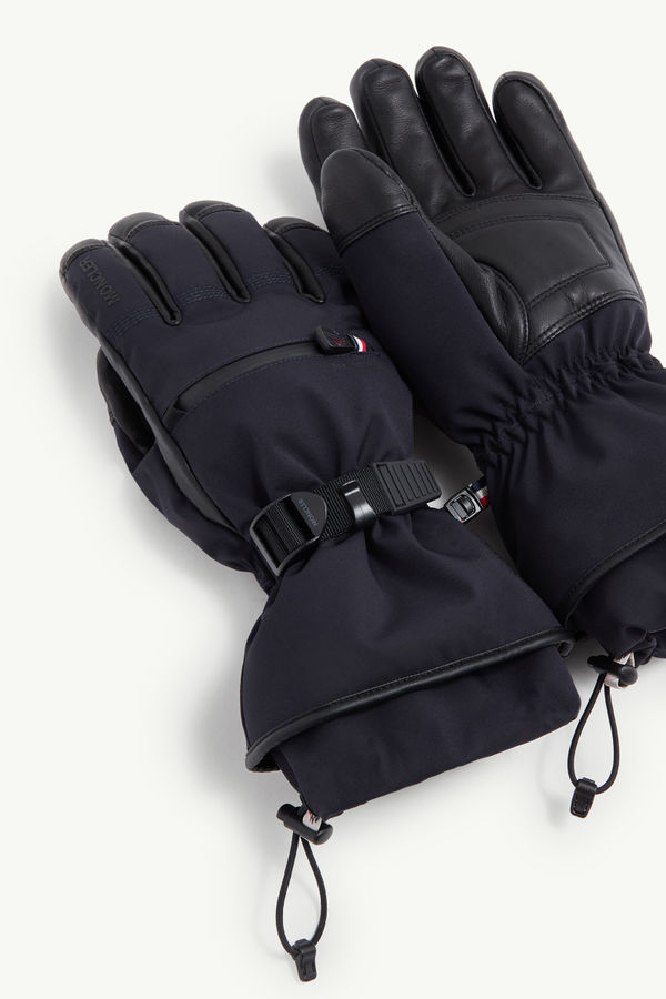 Padded Gloves Men Navy Blue Moncler 4