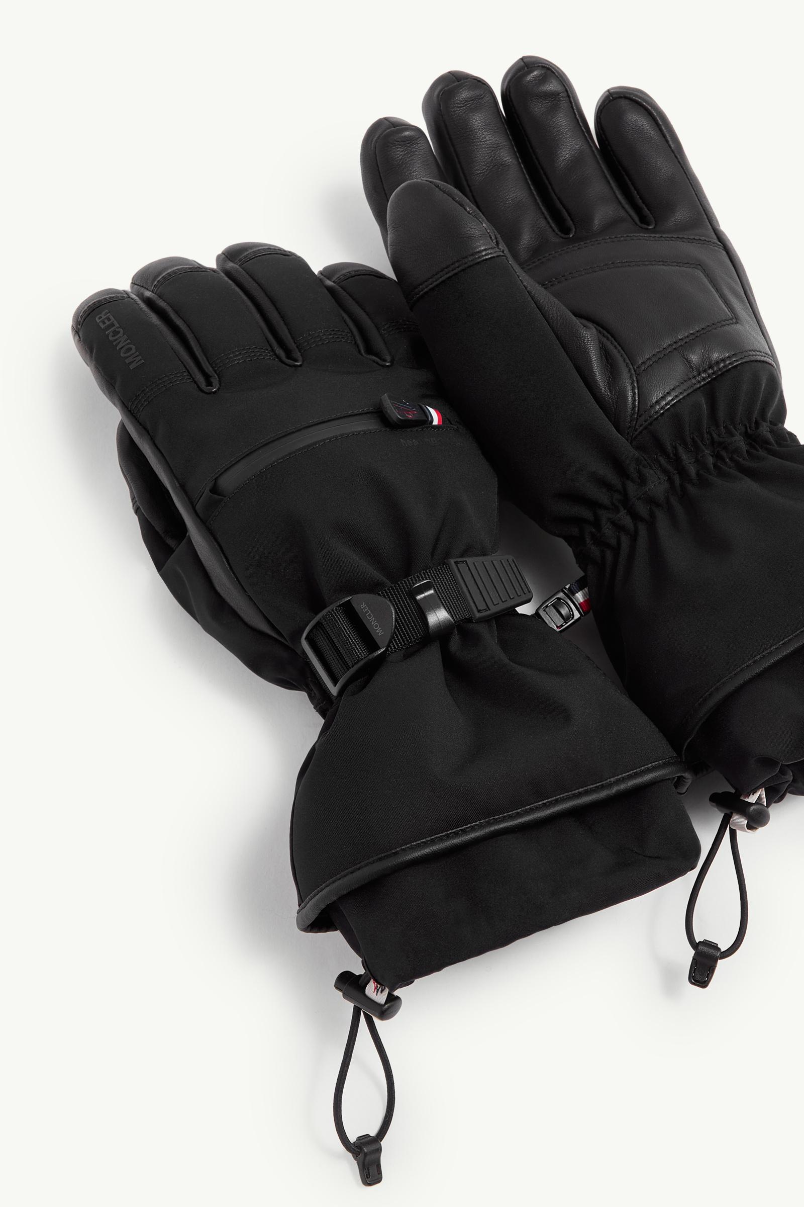 モンクレール　グローブ　ブラック　手袋 ブラック グローブ : ストール＆グローブ 向けの メンズ | モンクレール
