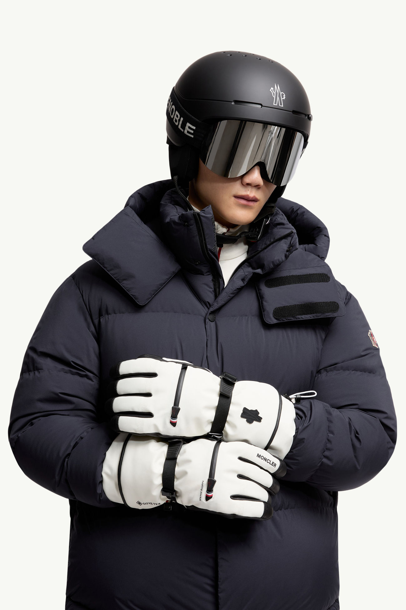 夾層手套 男士 白色 Moncler 1