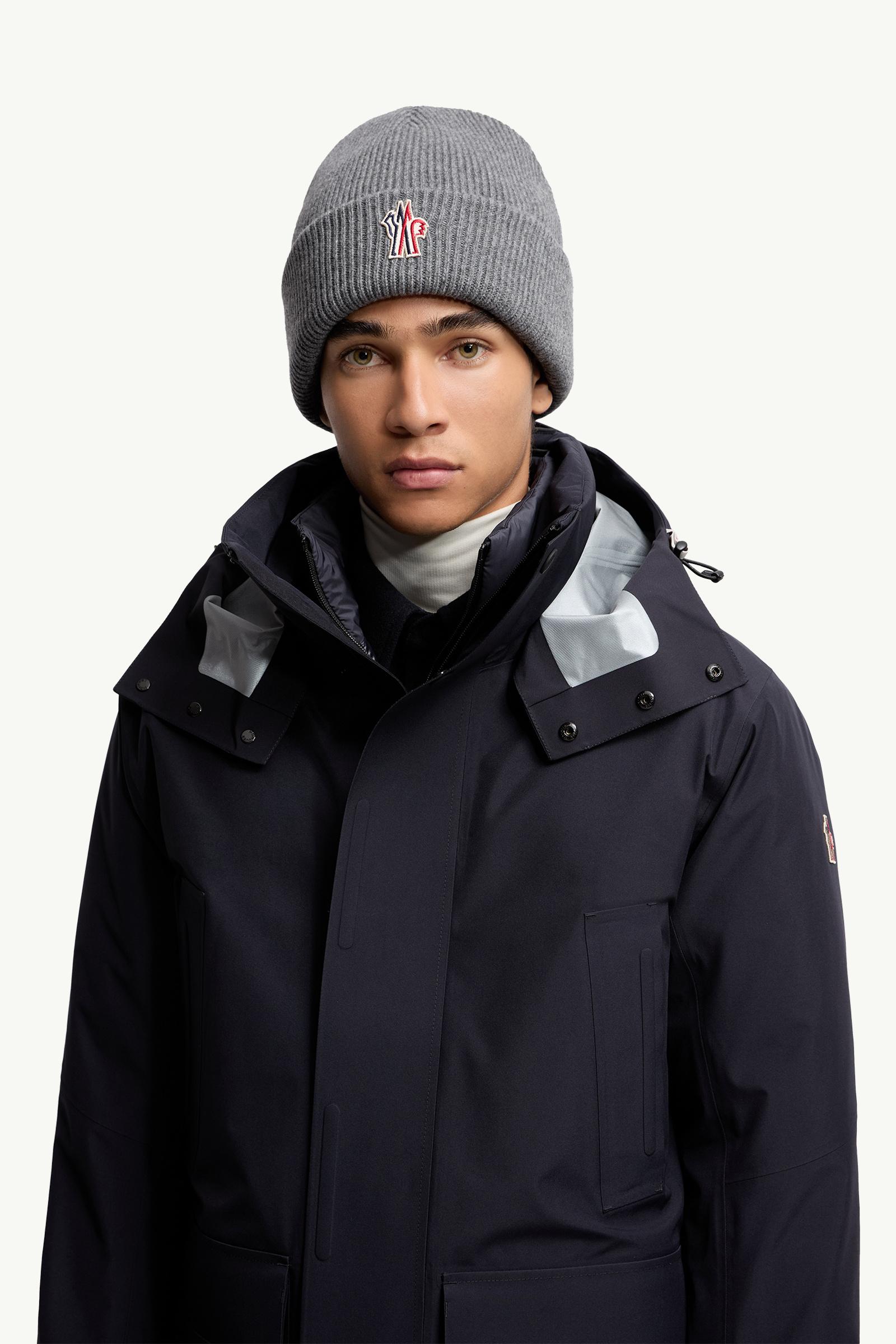 Grey Wool Beanie - Hats & Beanies for Men | Moncler US