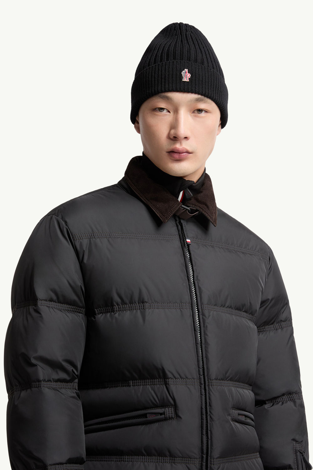 Bonnet en laine Hommes Noir Moncler 1
