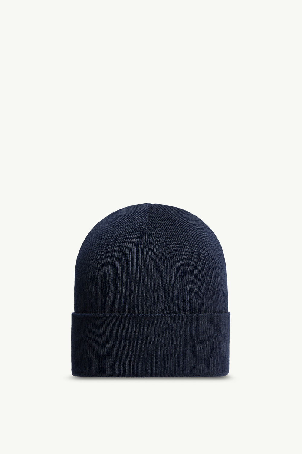 Wool Beanie Men Navy Blue Moncler 3