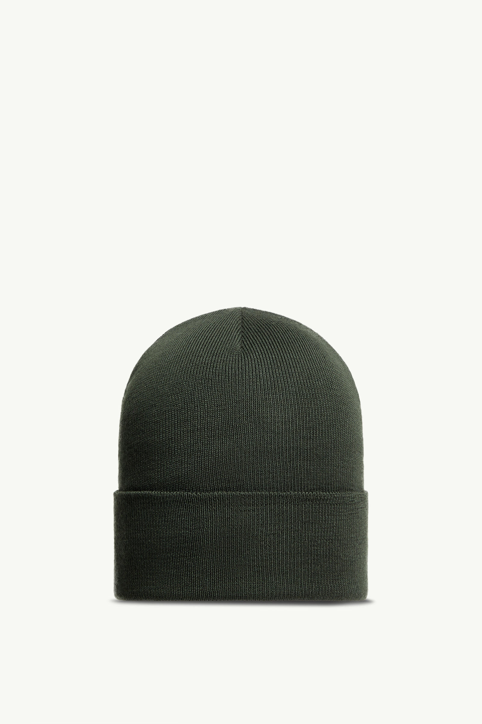 Wool Beanie Men Dark Green Moncler 3