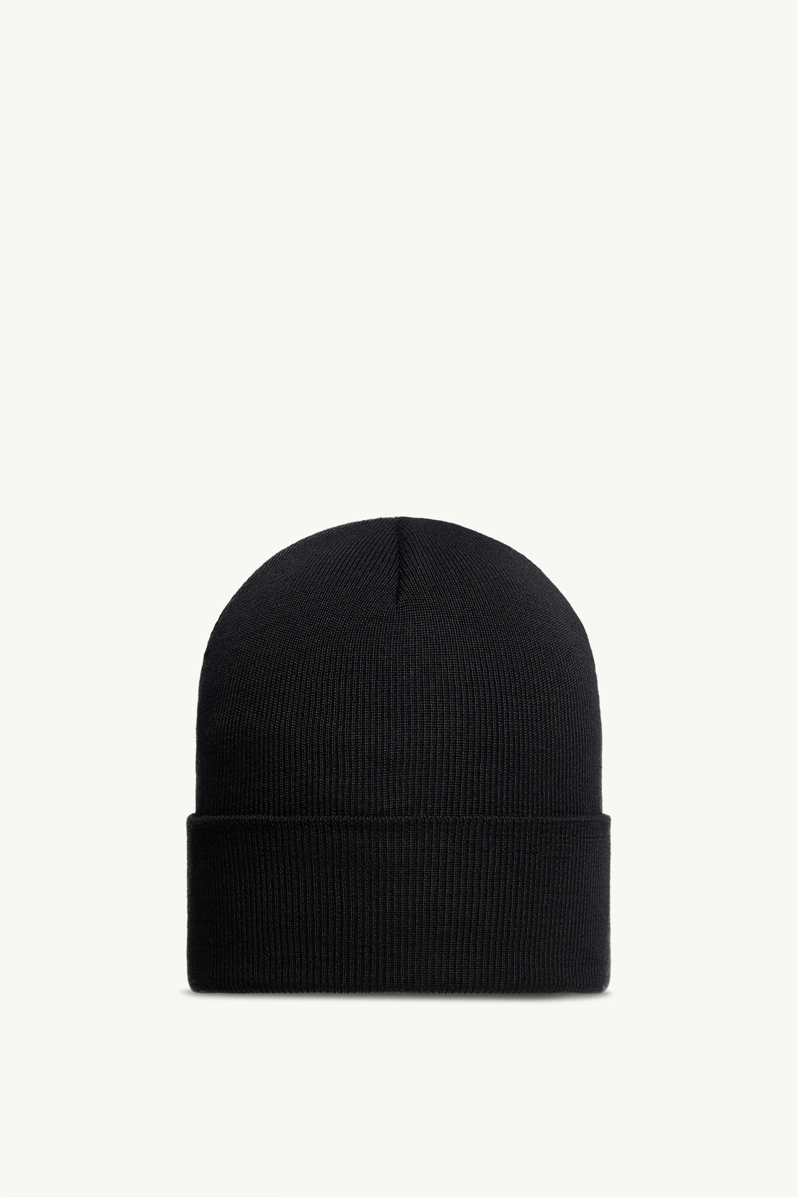 Wool Beanie Men Black Moncler 3