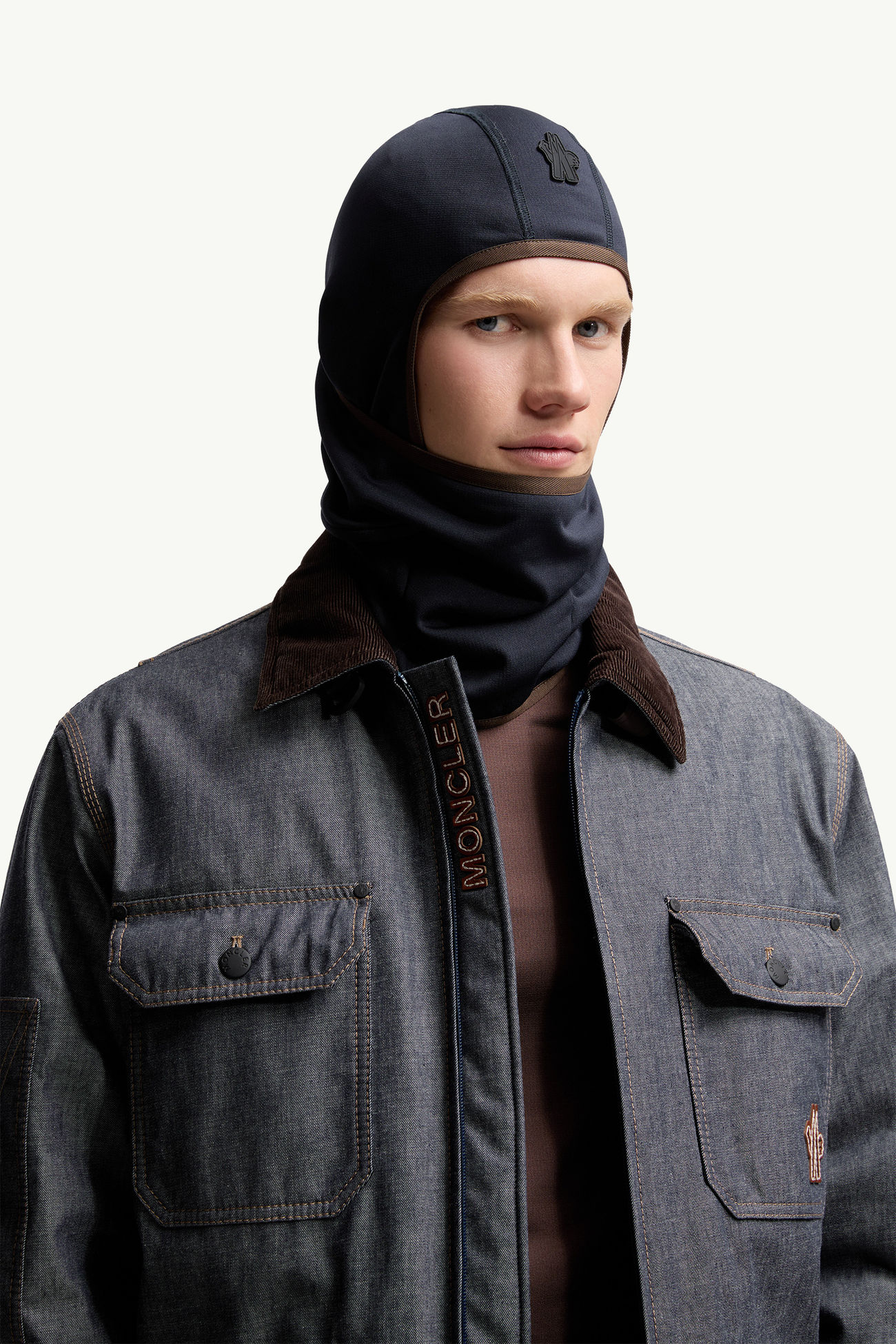 Polartec®防風雪面罩式風帽 男士 海軍藍色 Moncler 1