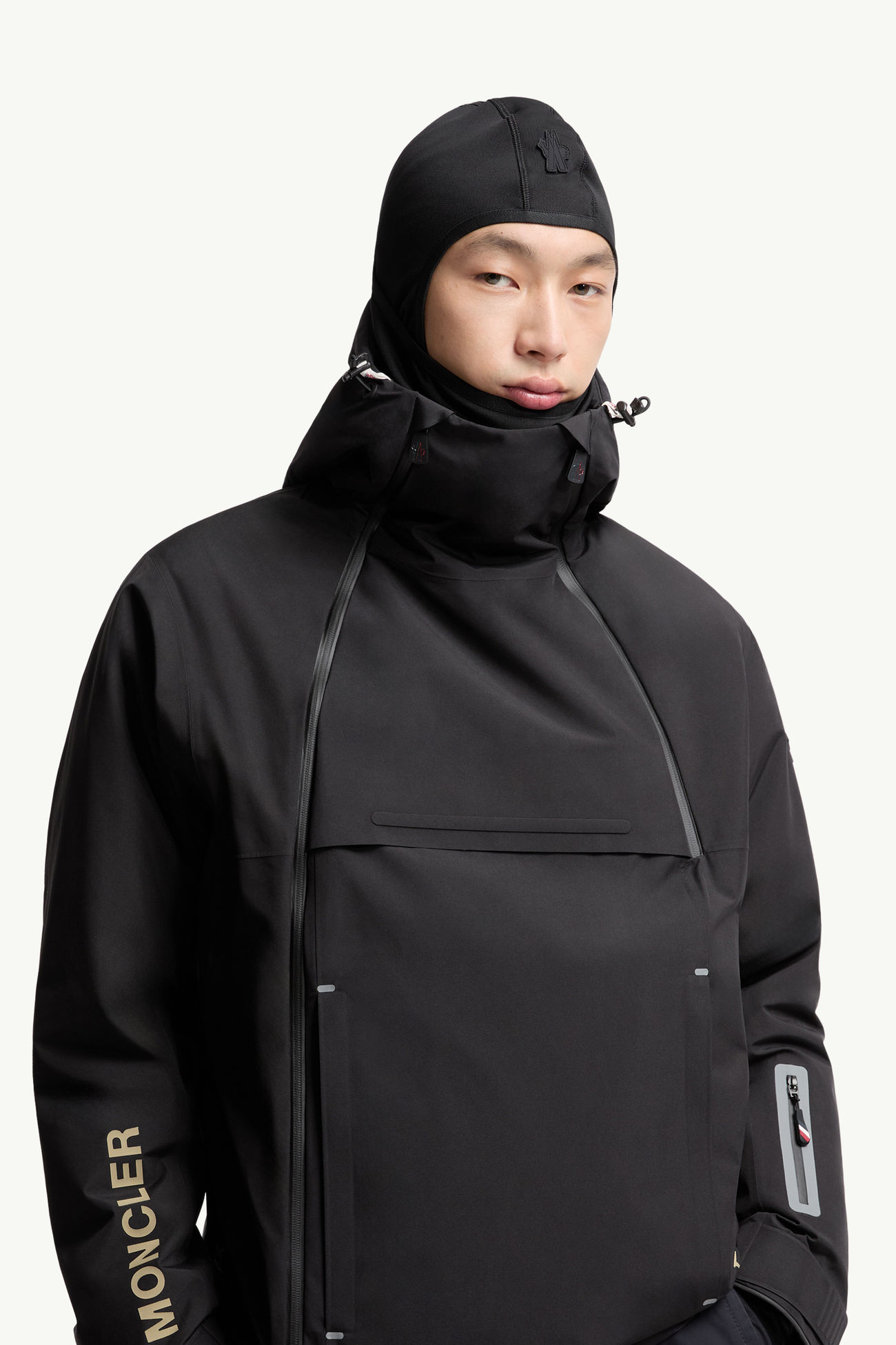 Polartec®防風雪面罩式風帽 男士 黑色 Moncler 1