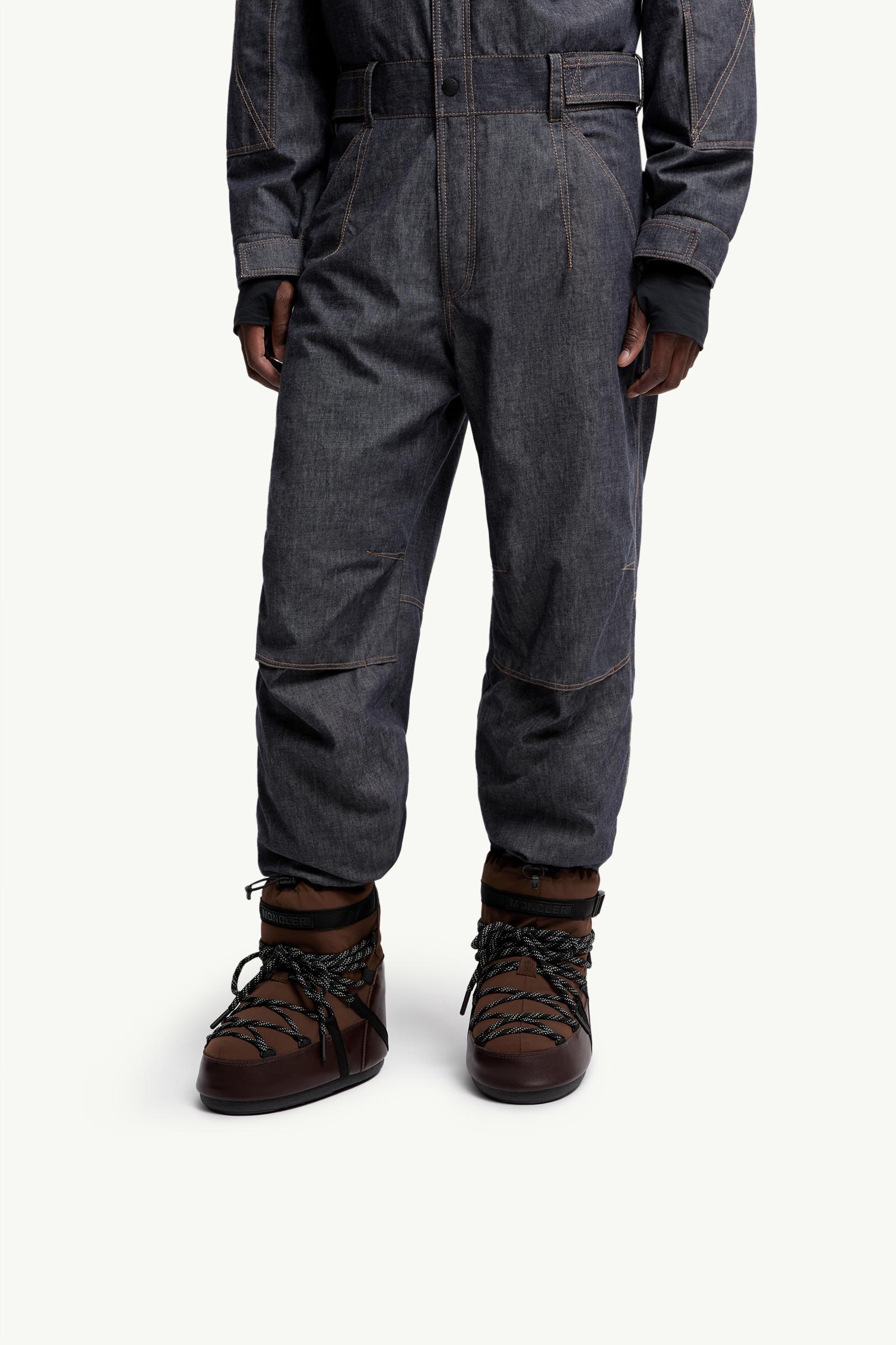 Brown Moon Boot x Moncler Grenoble Icon Low Padded Snow Boot