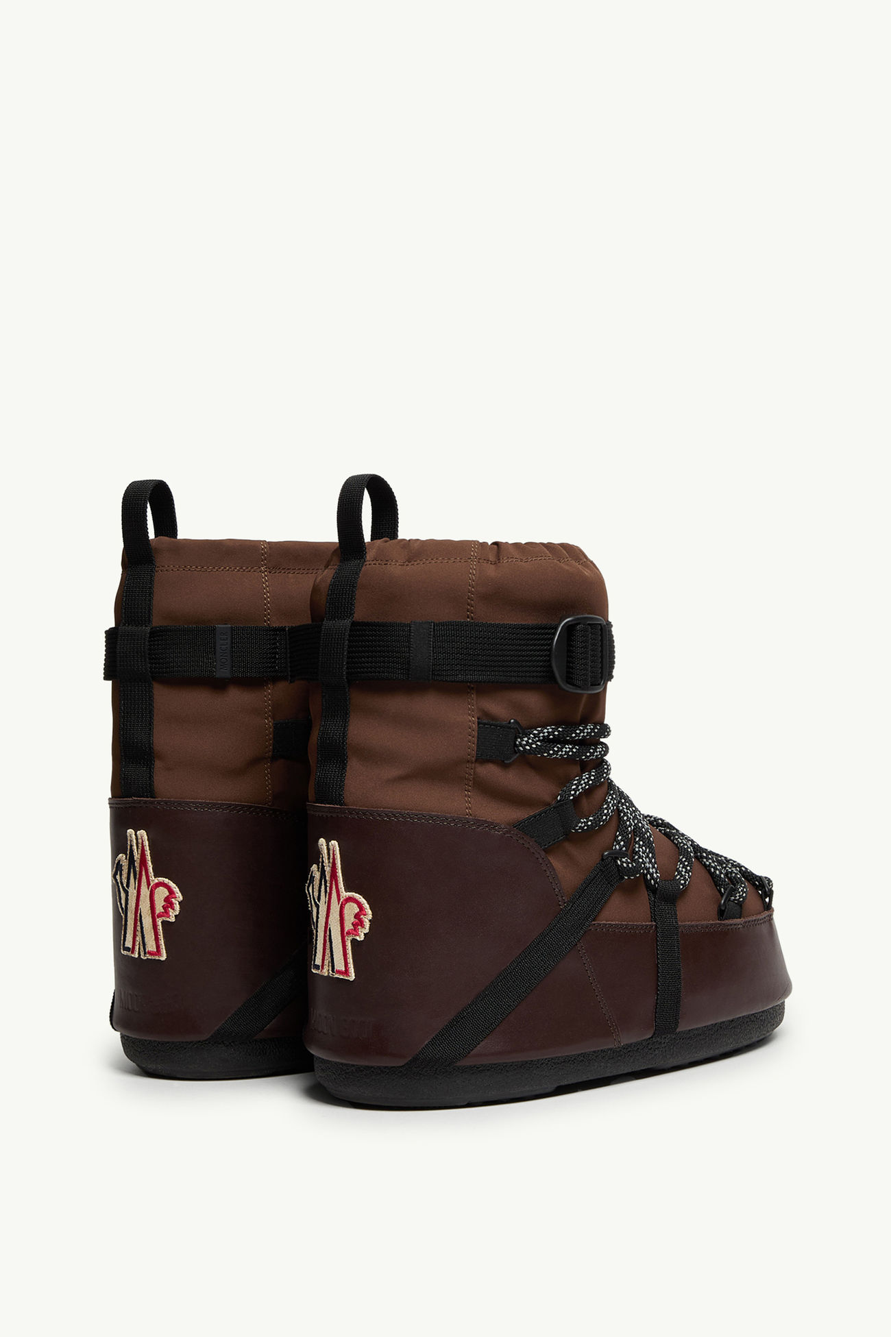 Botas de nieve bajas acolchadas Moon Boot x Moncler Grenoble Icon Hombre Marrón Moncler 4