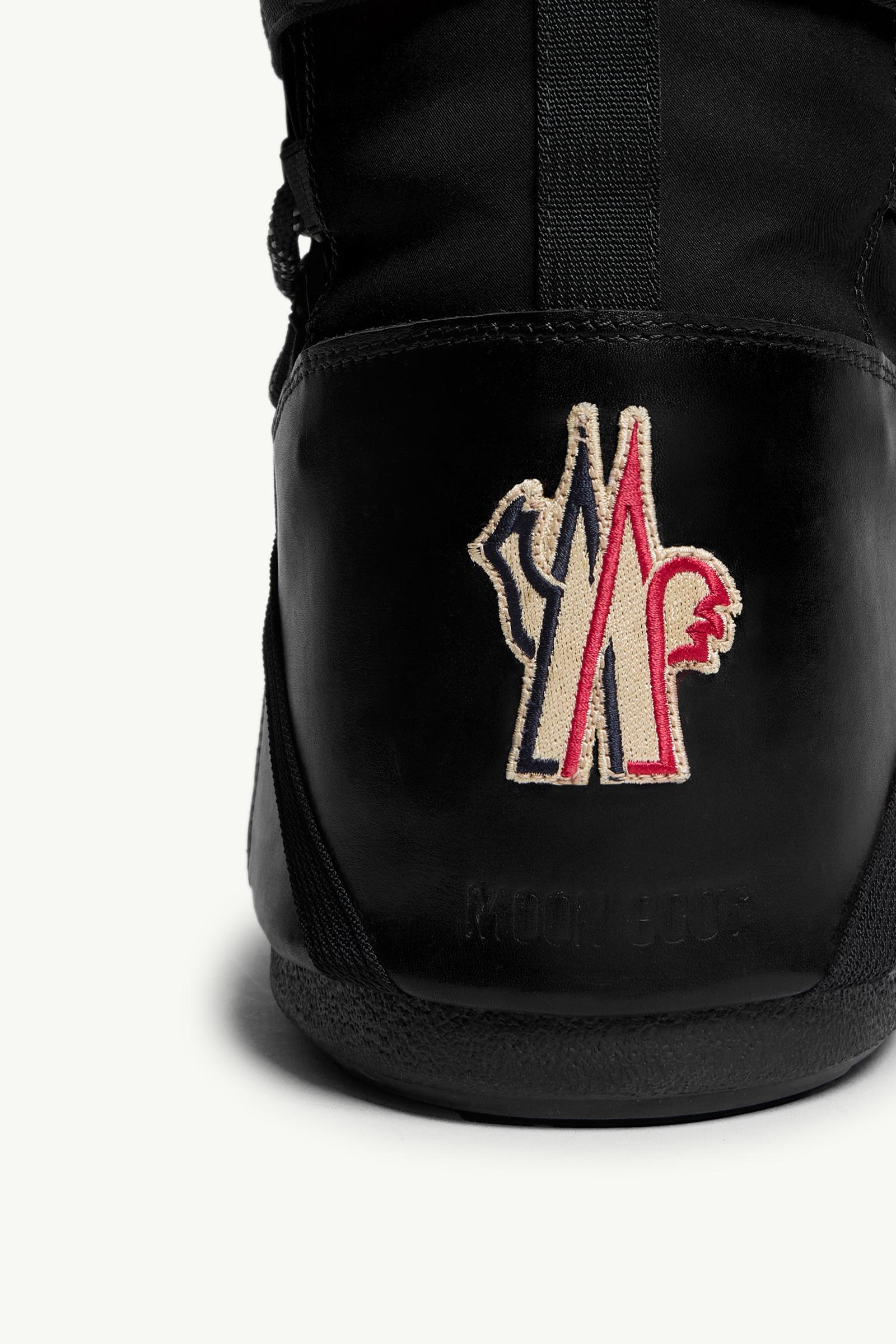 Black Moon Boot x Moncler Grenoble Icon Low Padded Snow Boot