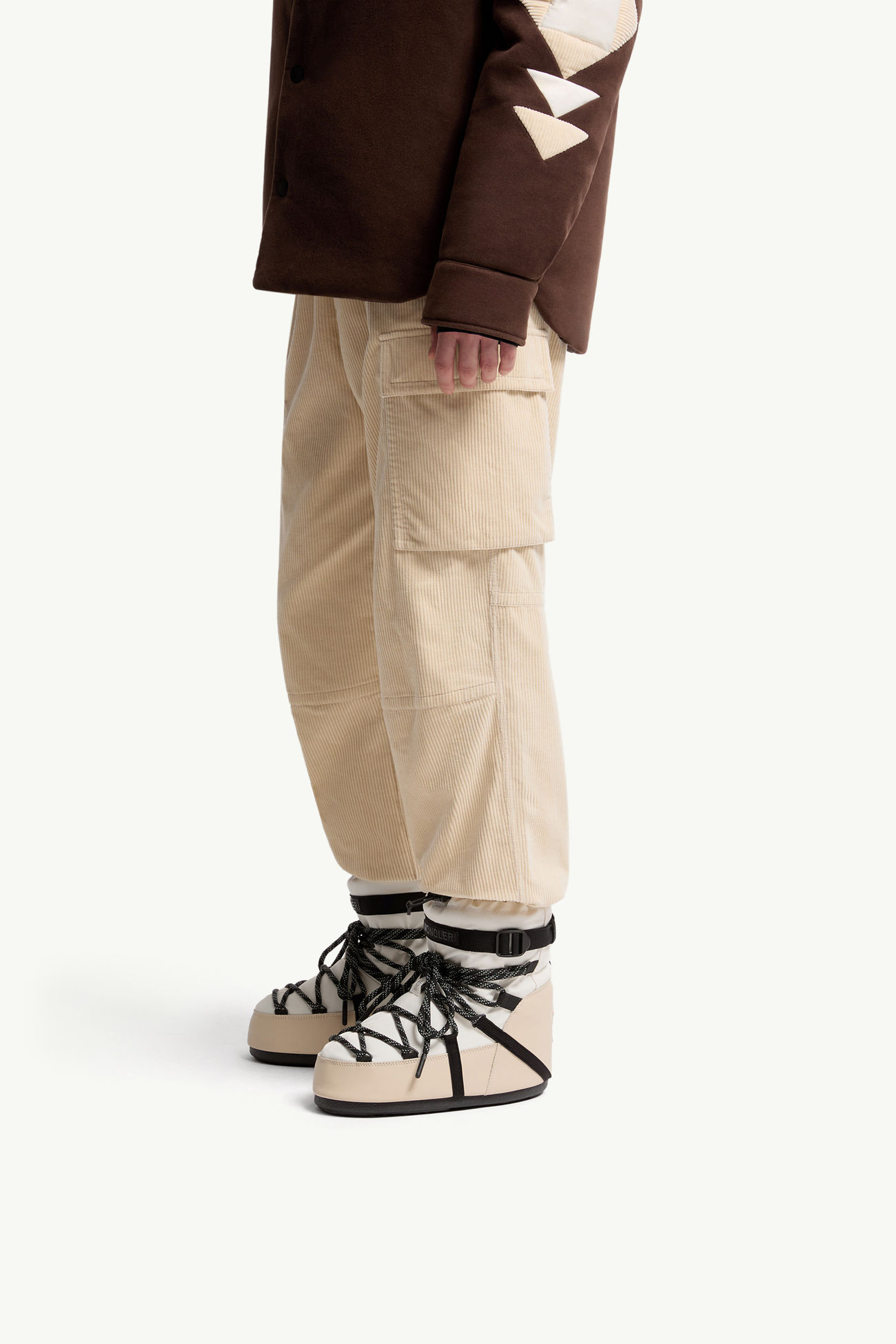 Moon Boot x Moncler Grenoble Icon女士低帮加衬雪地靴 男士 白色 Moncler 1