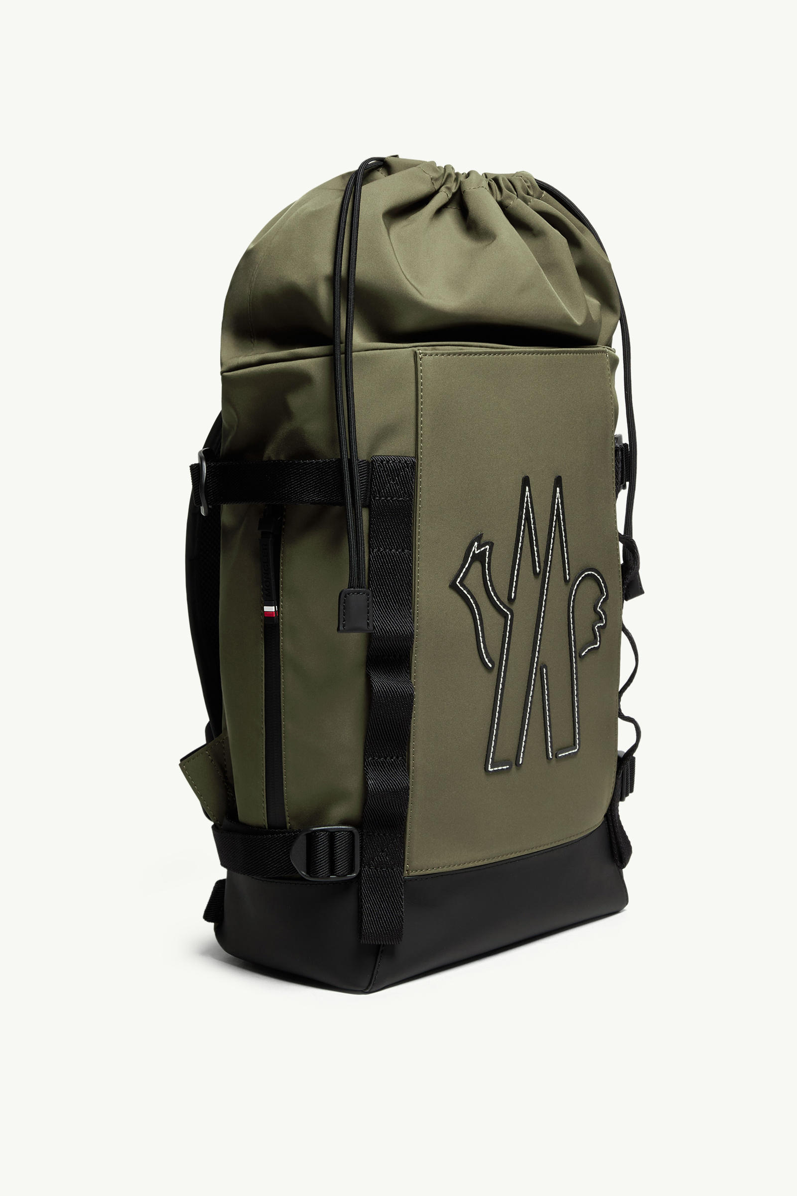 Water-Repellent Backpack Men Olive Green Moncler 2