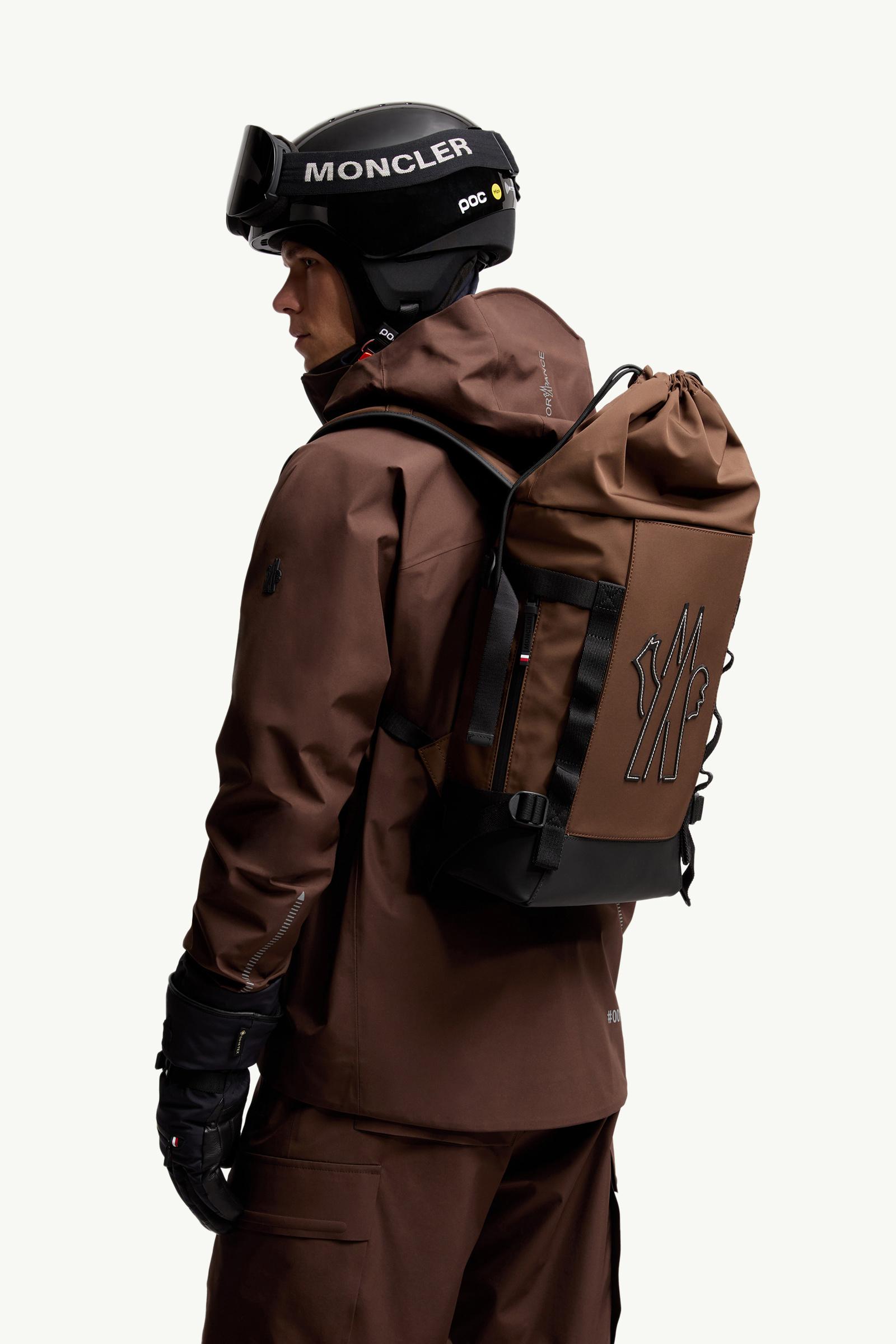 Water-Repellent Backpack Men Brown Moncler 1