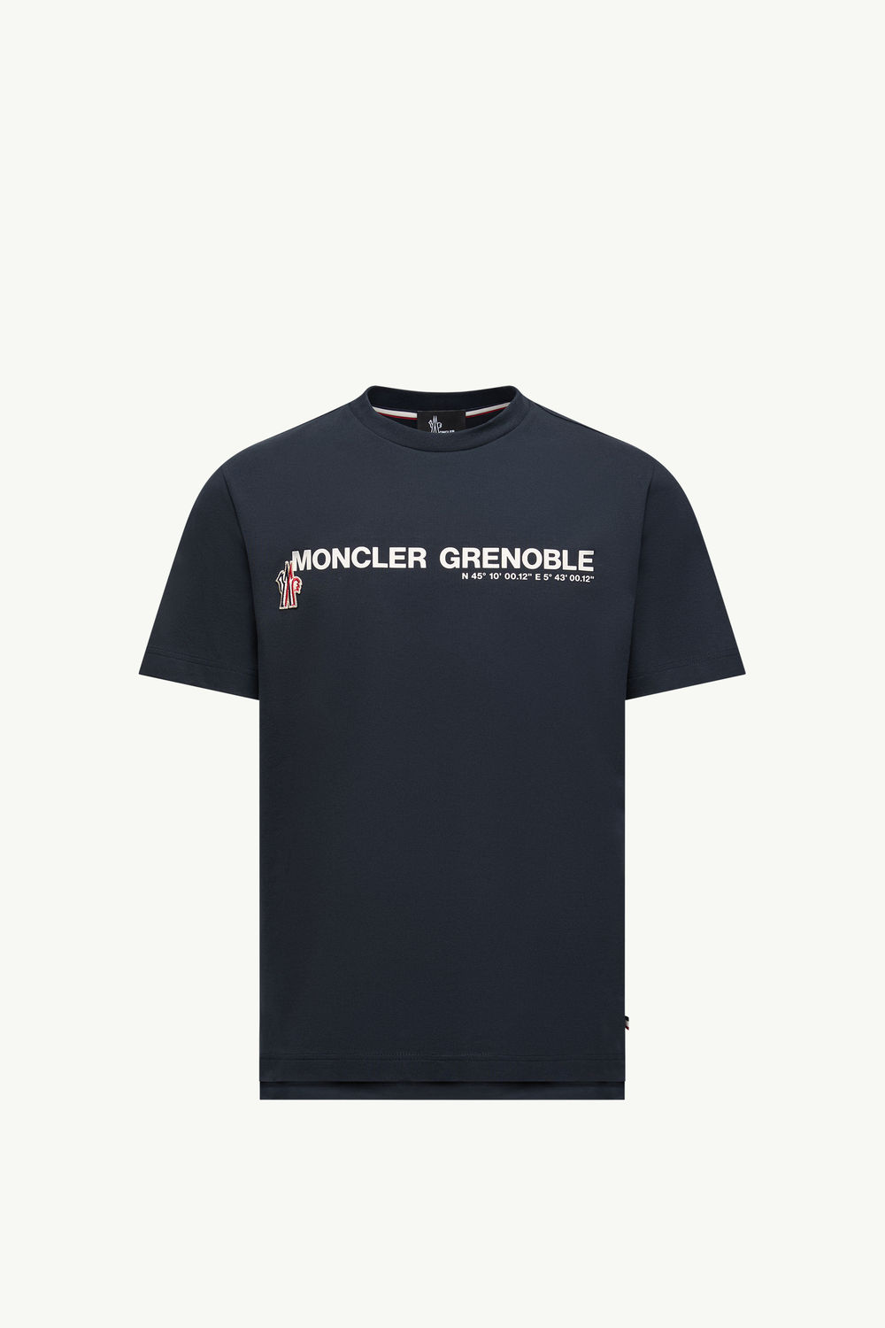 Logo Cotton T-Shirt Men Navy Blue Moncler 2