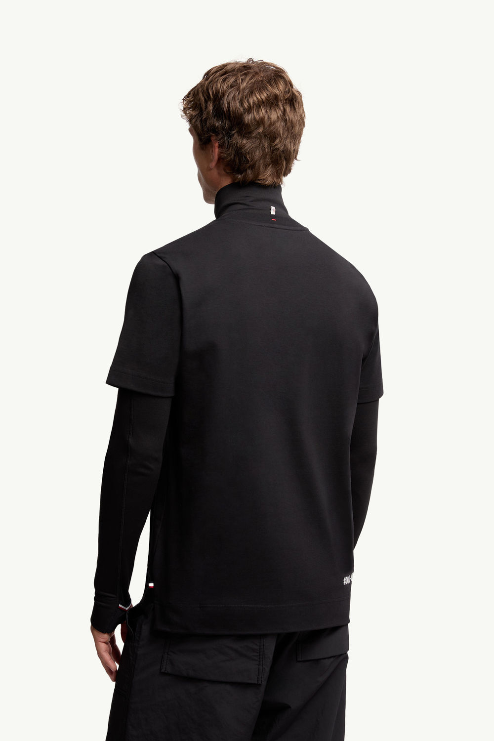 Logo Cotton T-Shirt Men Black Moncler 4
