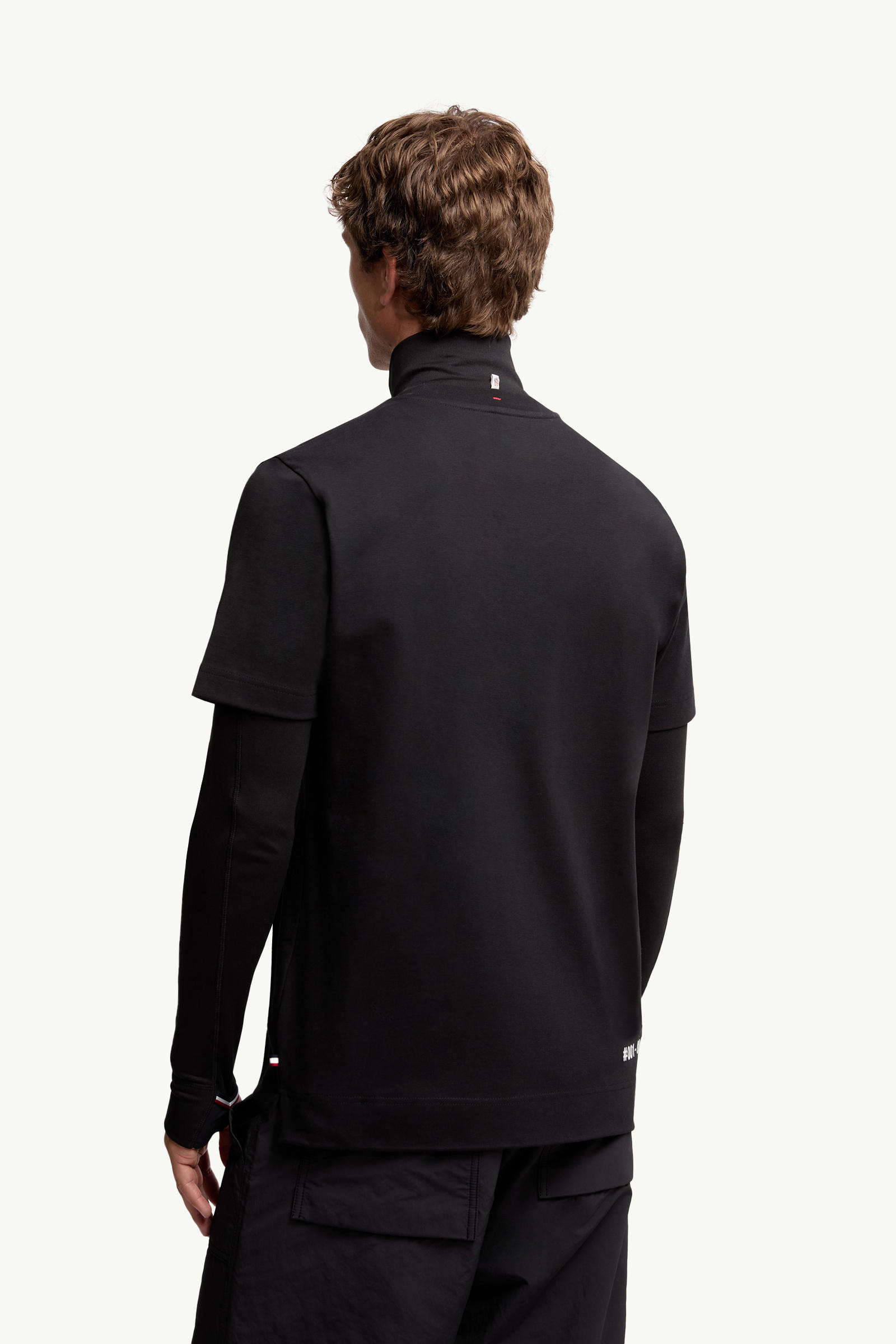 Logo Cotton T-Shirt Men Black Moncler 4