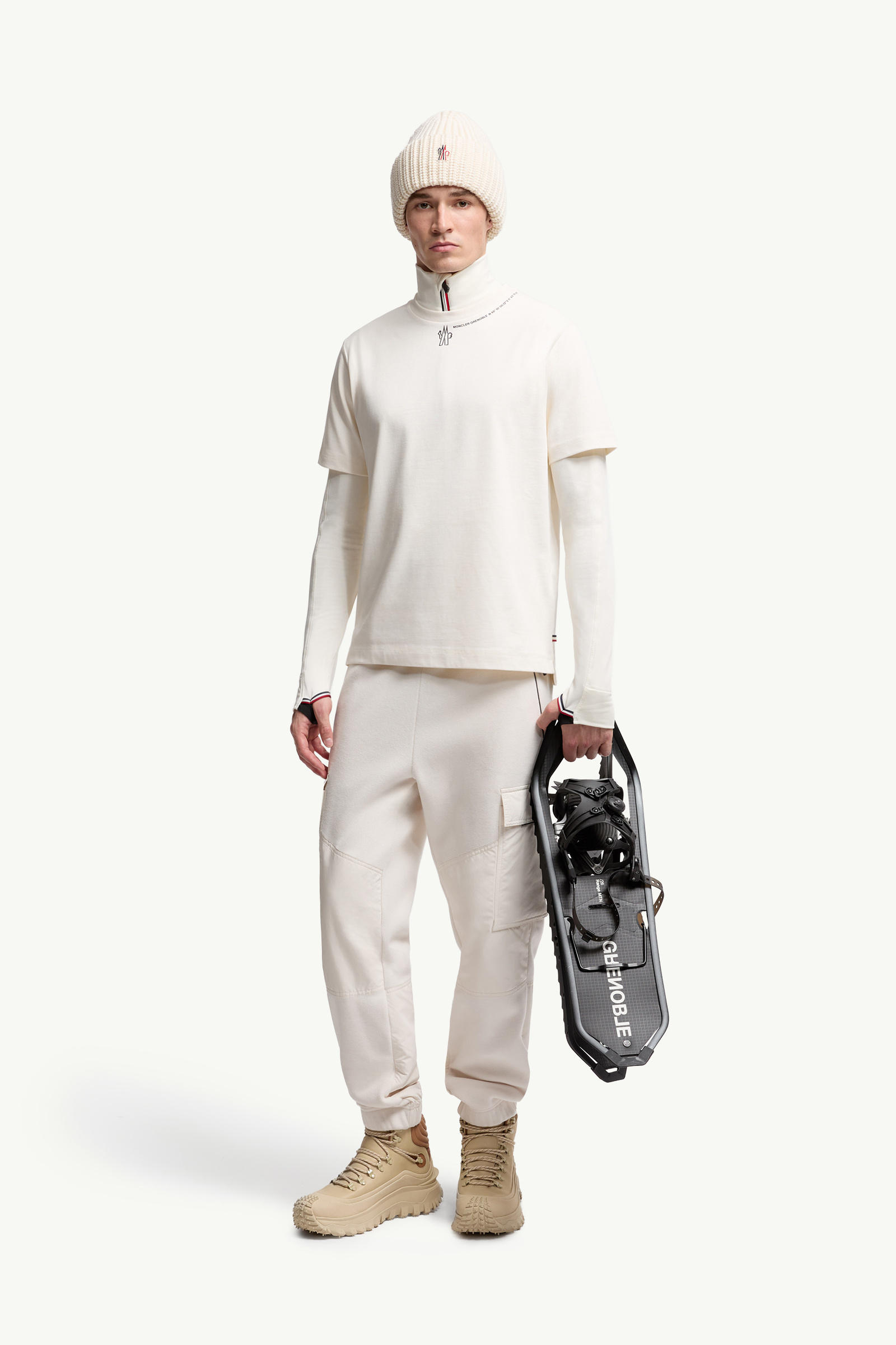 Logo Cotton T-Shirt Men White Moncler 0