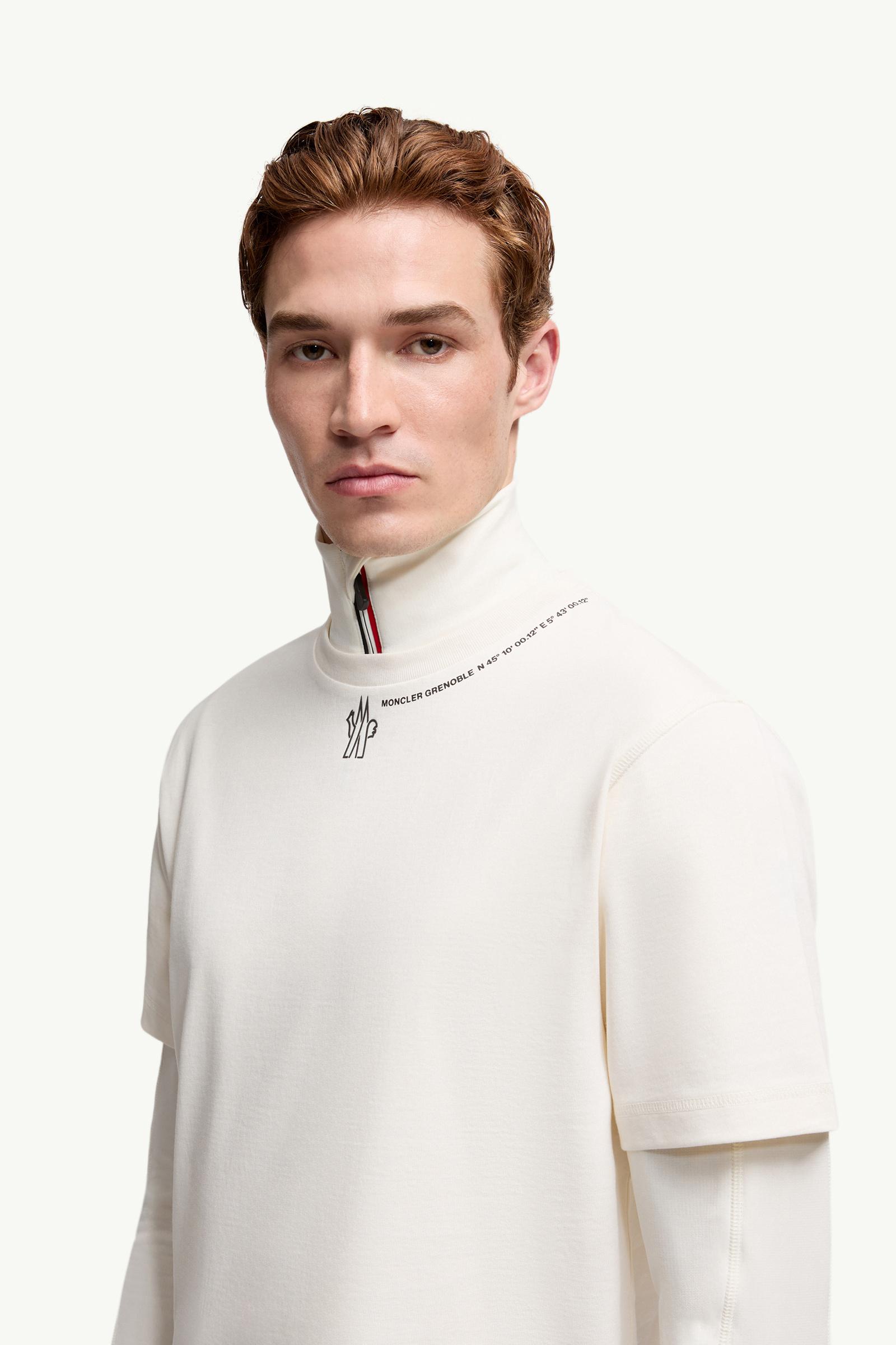 Logo Cotton T-Shirt Men White Moncler 1