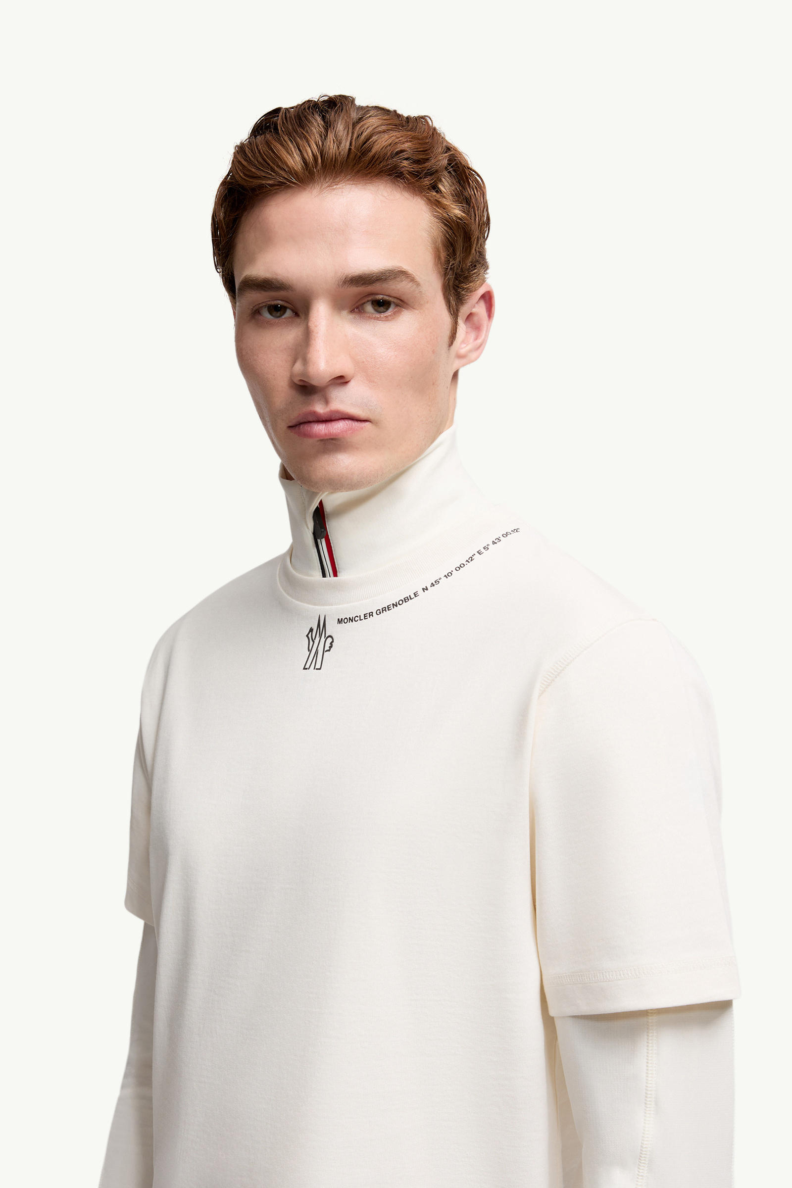Logo Cotton T-Shirt Men White Moncler 1