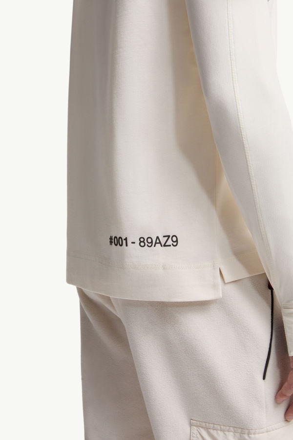 Logo Cotton T-Shirt Men White Moncler 5