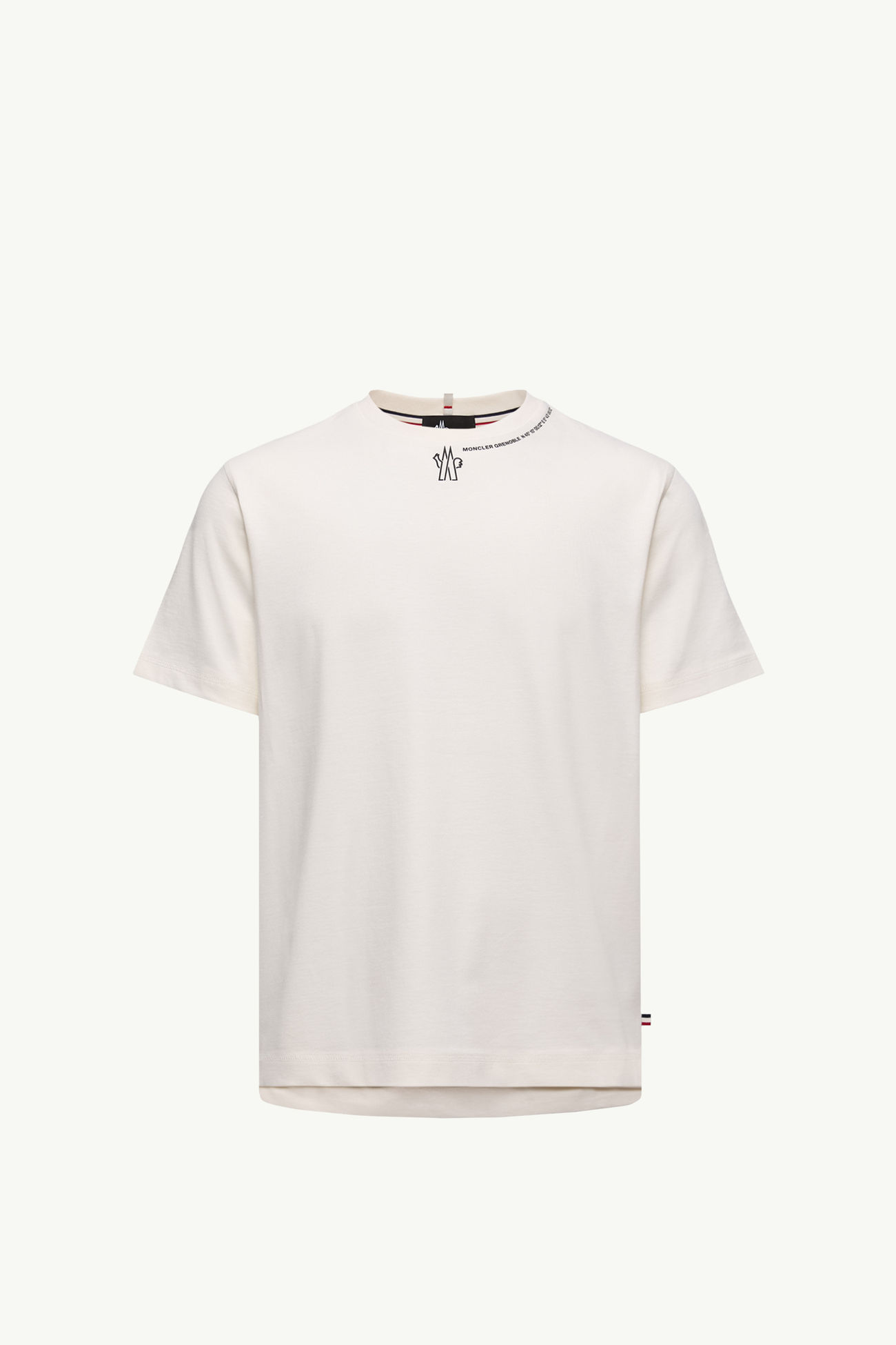 Camiseta de algodón con logotipo Hombre Blanco Moncler 2