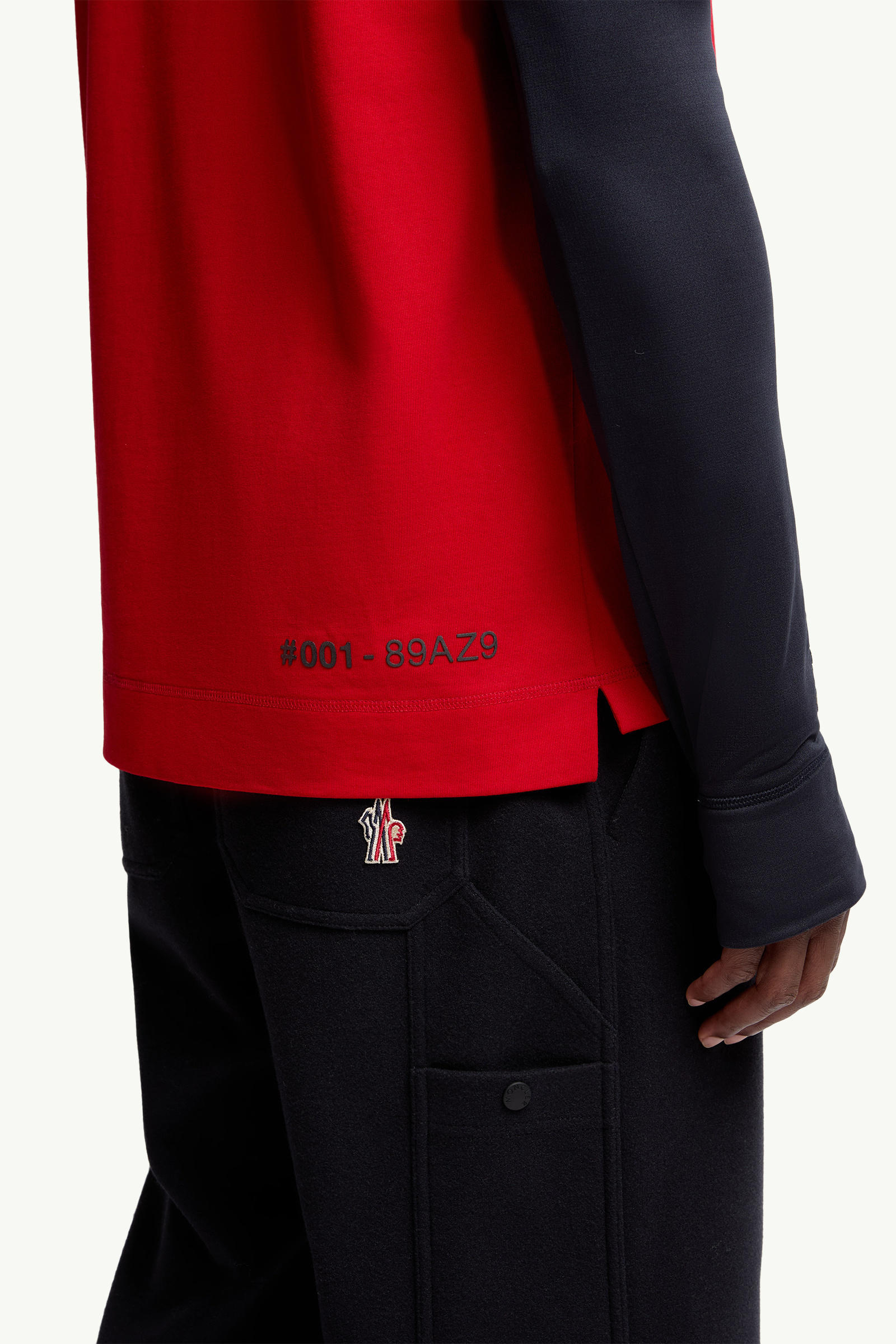 Logo Cotton T-Shirt Men Red Moncler 5