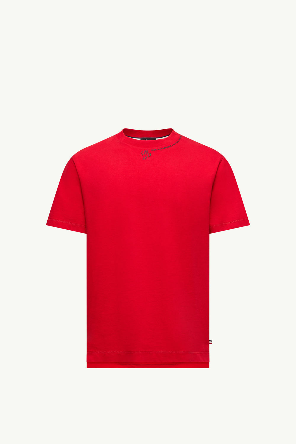 Logo Cotton T-Shirt Men Red Moncler 2