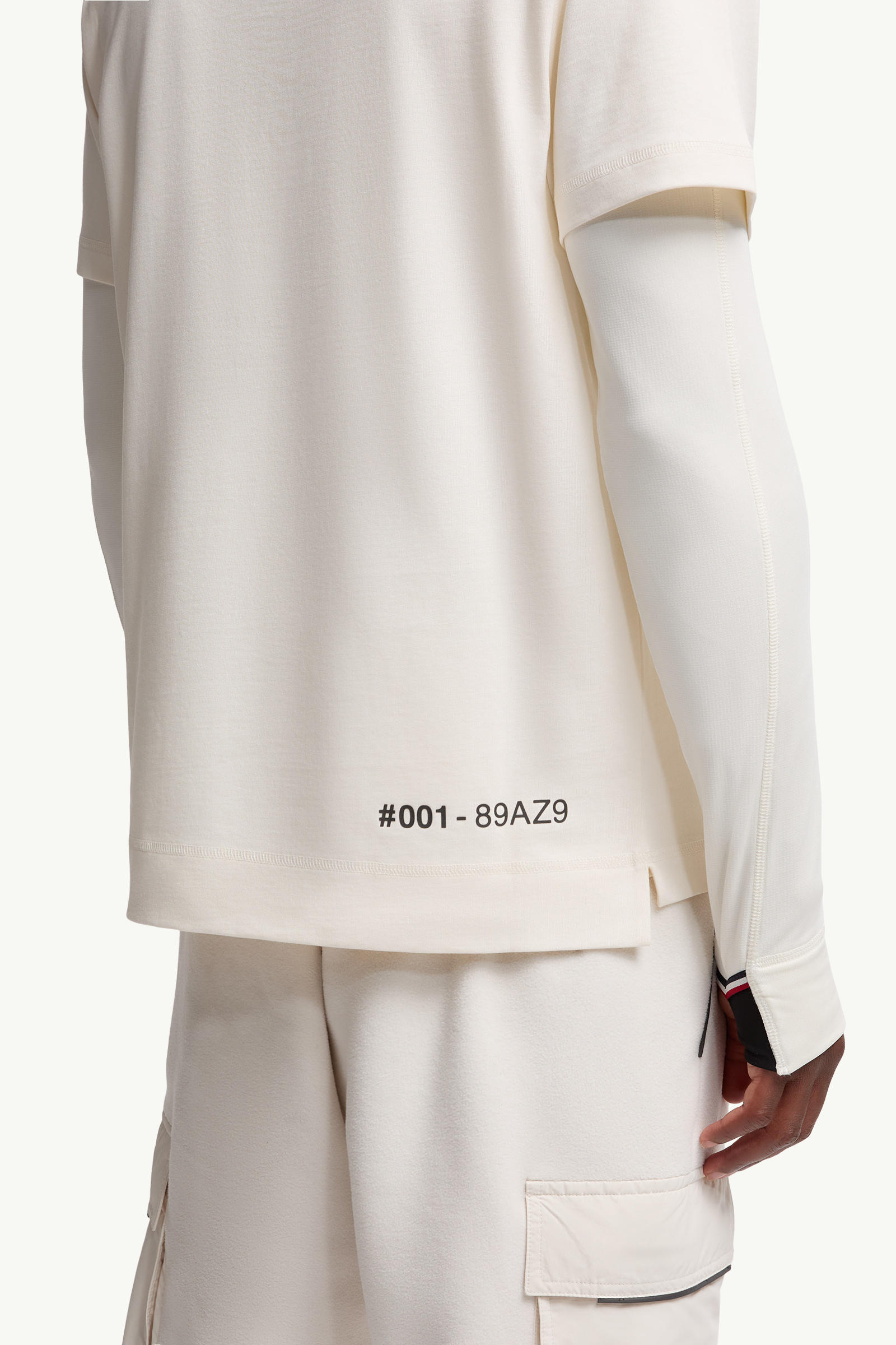 Embossed Logo Cotton T-Shirt Men White Moncler 5