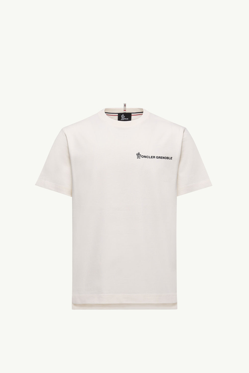 Embossed Logo Cotton T-Shirt Men White Moncler 2
