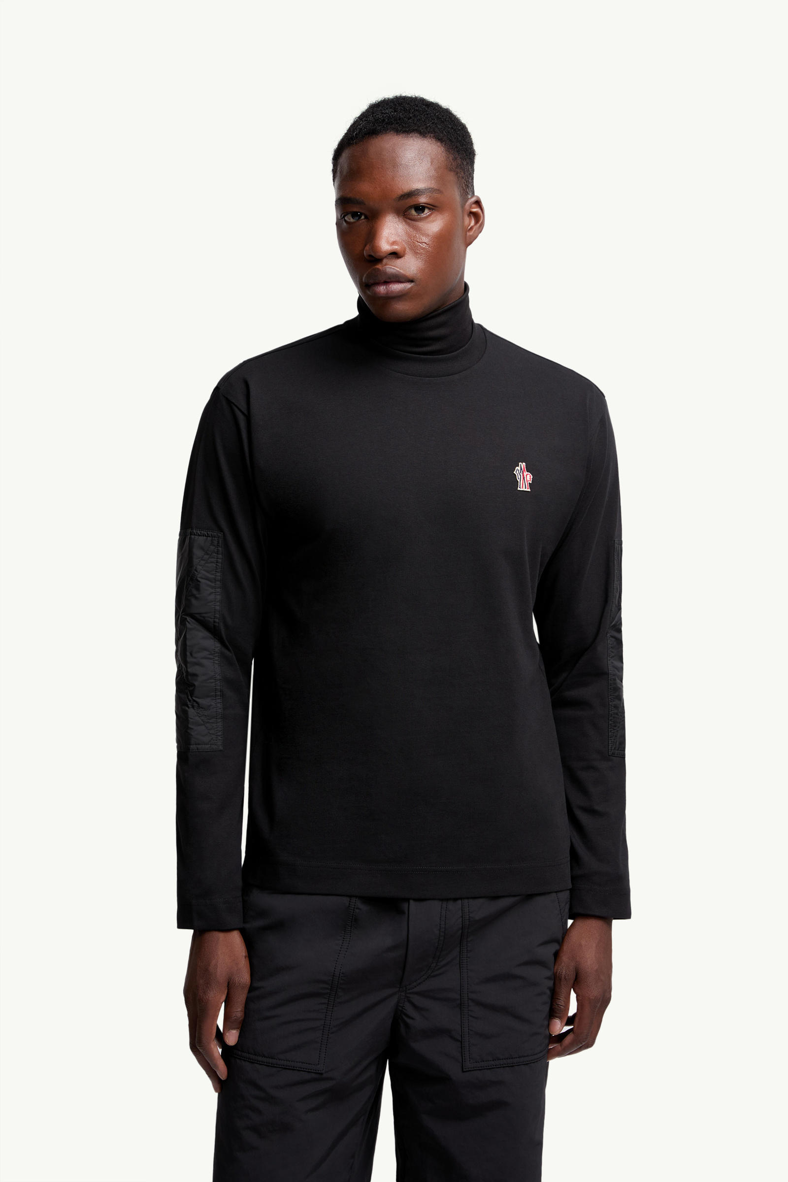 ロングスリーブTシャツ メンズ ブラック Moncler 3