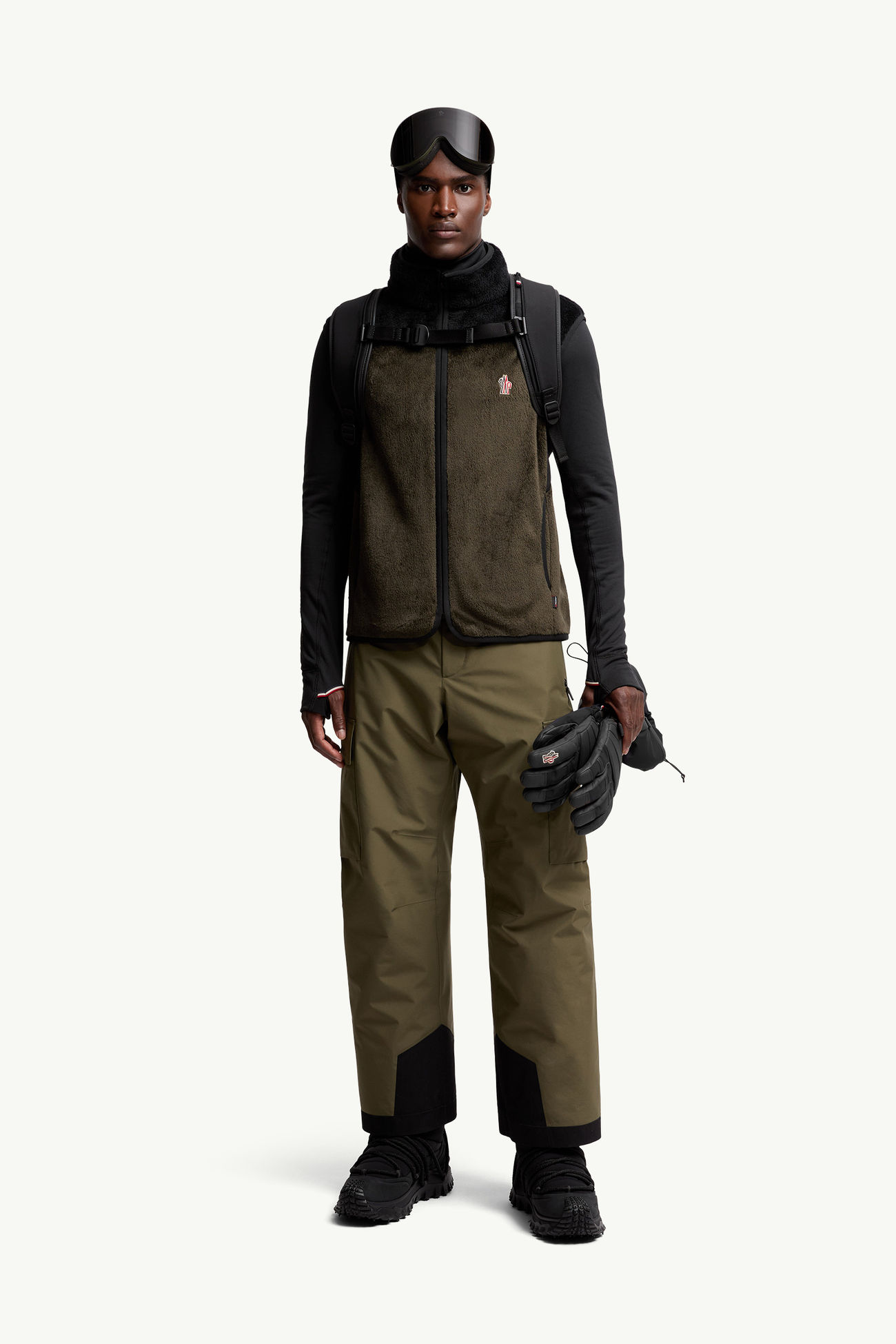 Polartec® Down Gilet Men Black & Green Moncler 0