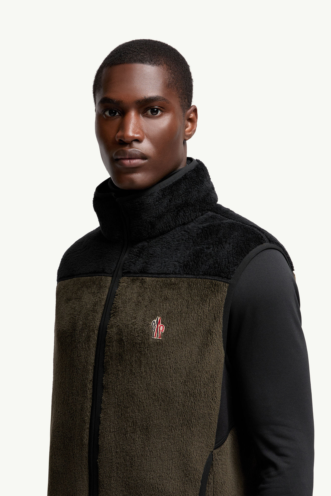 Polartec® Daunenweste Herren Schwarz & Grün Moncler 1