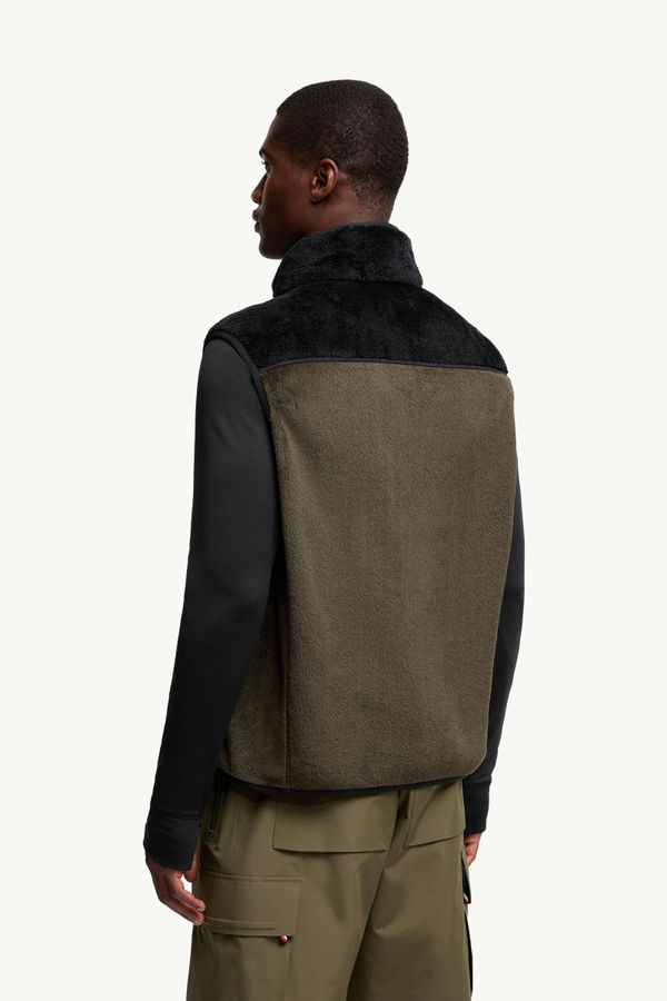 Polartec®羽絨背心 男士 黑色和綠色 Moncler 4