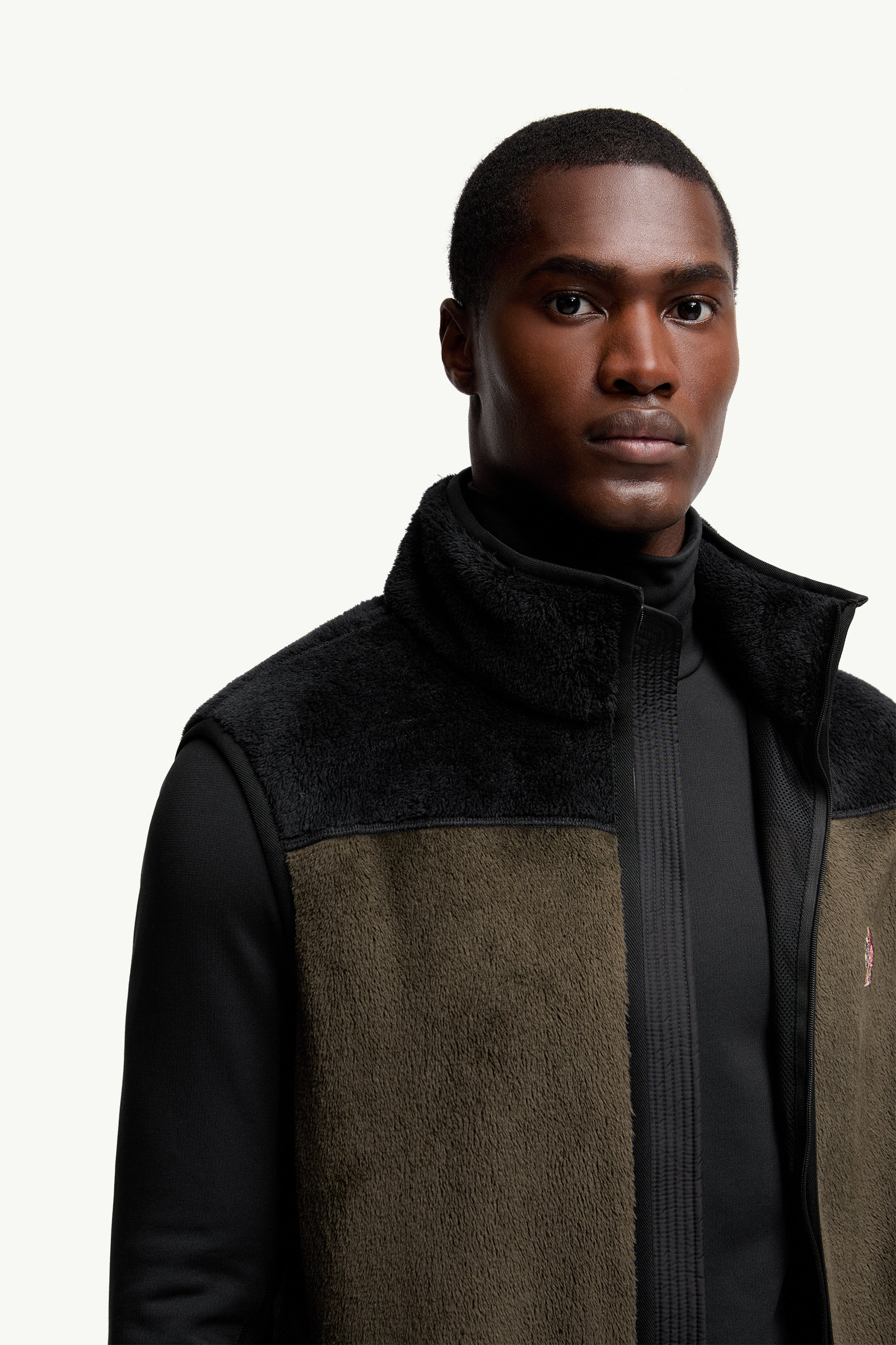 Polartec® Down Vest Men Black & Green Moncler 5