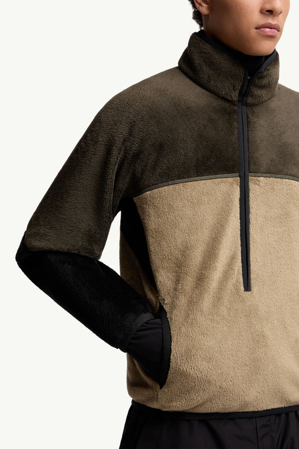 Polartec® Hoodie Men Beige & Green Moncler 5